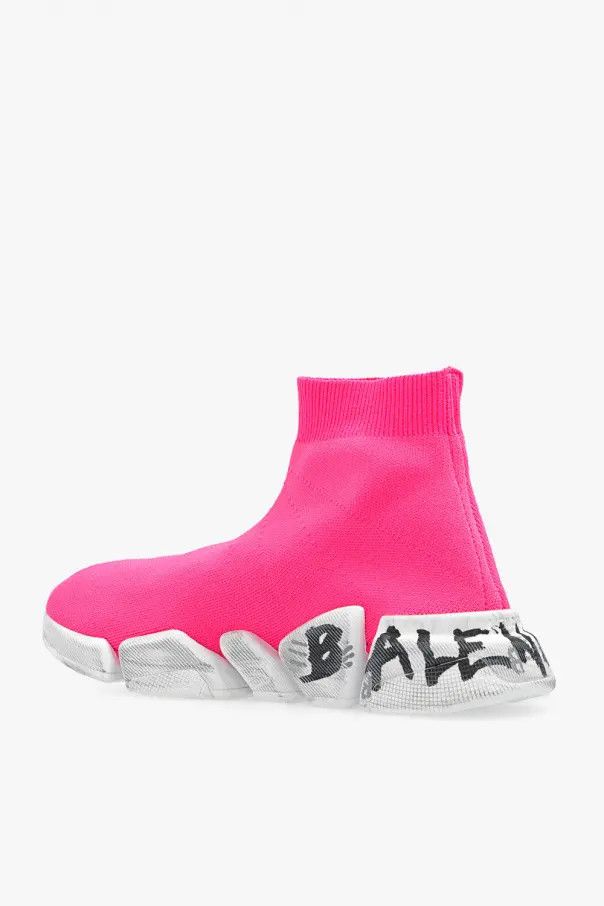 Balenciaga o1bcso1str1024 Speed 2.0 Graffiti Recycled knit Sneaker Size US 11 / IT 41 - 5 Thumbnail
