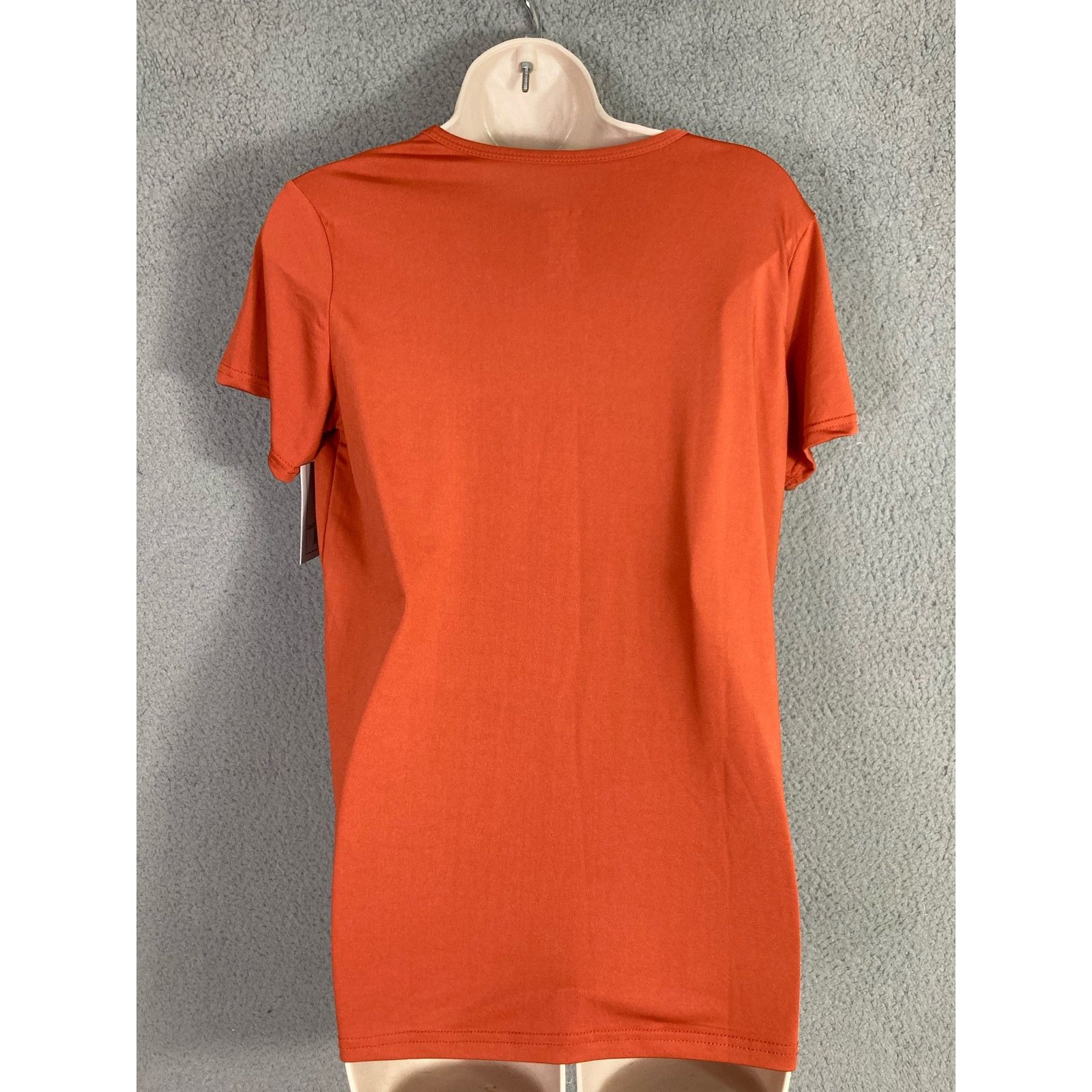 Other Real Essentials Women's Medium Orange T-Shirt Lightweight Size M / US 6-8 / IT 42-44 - 5 Thumbnail