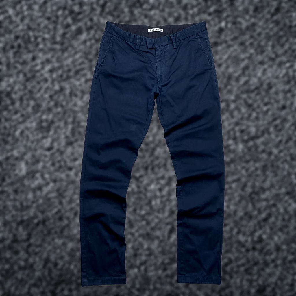 Acne Studios Acne Studios Vintage Mens Chino Pants Size 34 Blue Regular Pants Mens Chino 34 30in 102cm 78cm 43cm 16cm Size US 34 / EU 50 - 1 Thumbnail