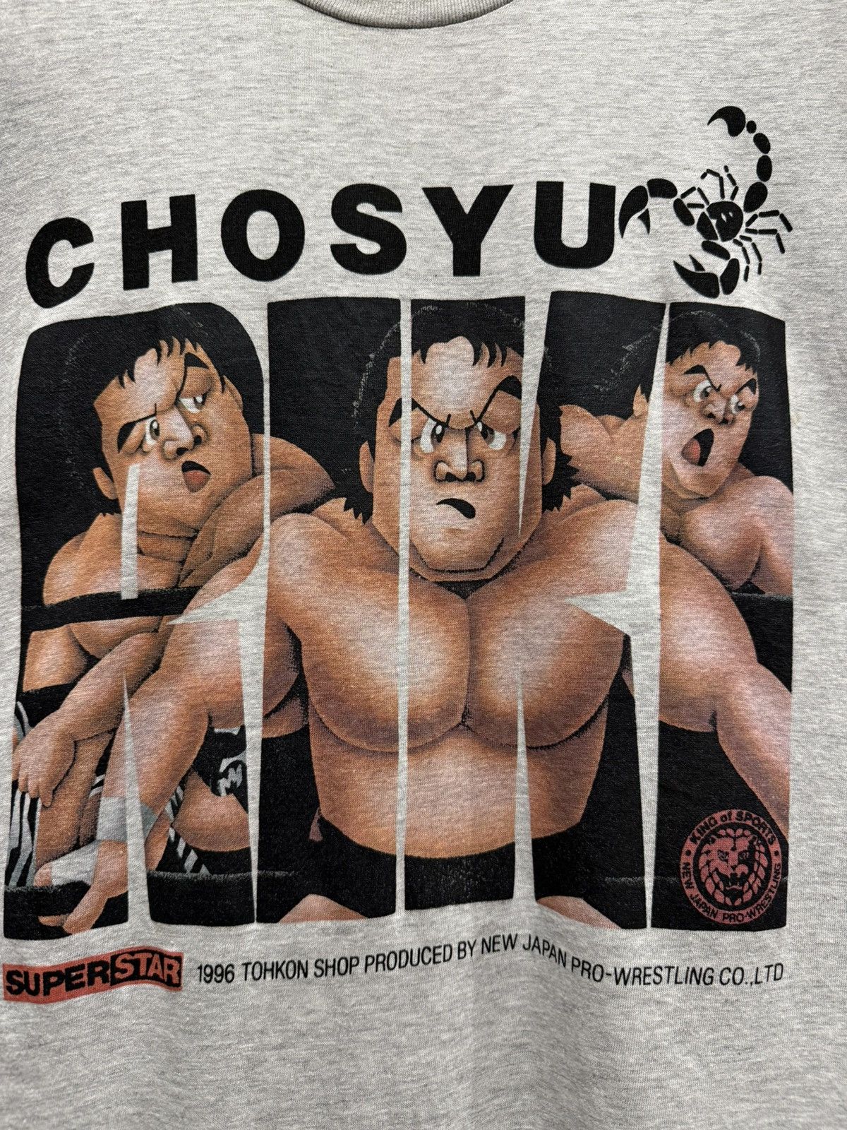 Vintage × WWE × WWF Vintage 90s Chosyu Superstar NJPW Faded Tee Size US L / EU 52-54 / 3 - 2 Thumbnail