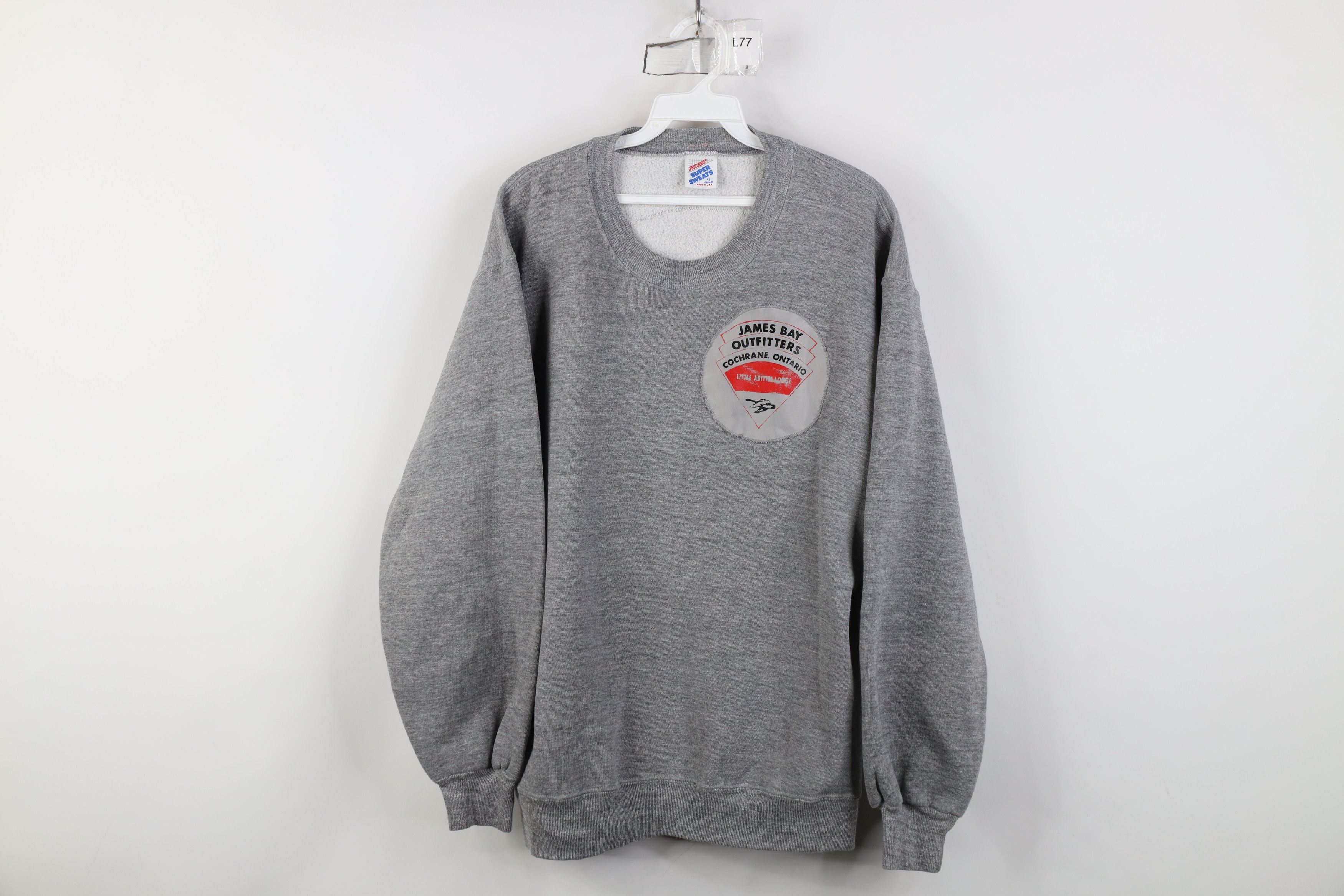 Vintage Vintage 90s James Bay Outfitters Crewneck Sweatshirt Gray Size US XL / EU 56 / 4 - 1 Thumbnail