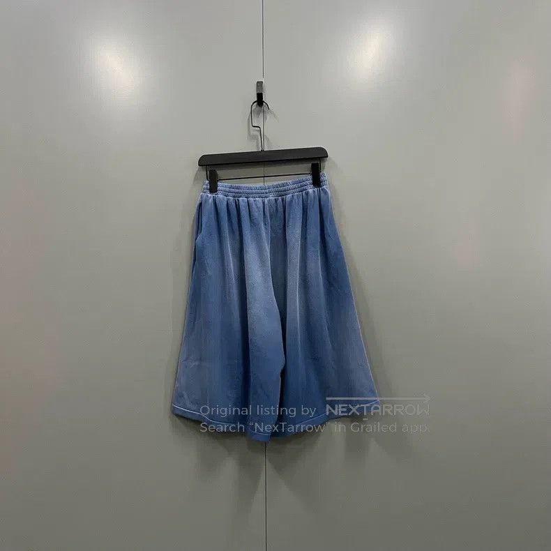 Balenciaga Balenciaga size S Distressed Flame Logo Embroidered Shorts Size US 27 - 2 Thumbnail