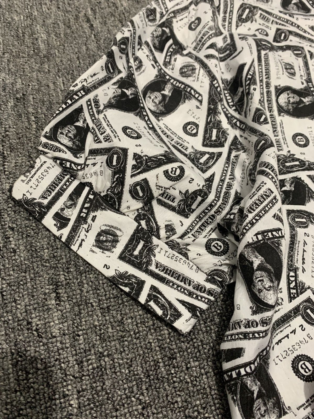 Japanese Brand Park Girl A stack of Dollar Bills Full Print Balloon Shirt Size XL / US 12-14 / IT 48-50 - 3 Thumbnail