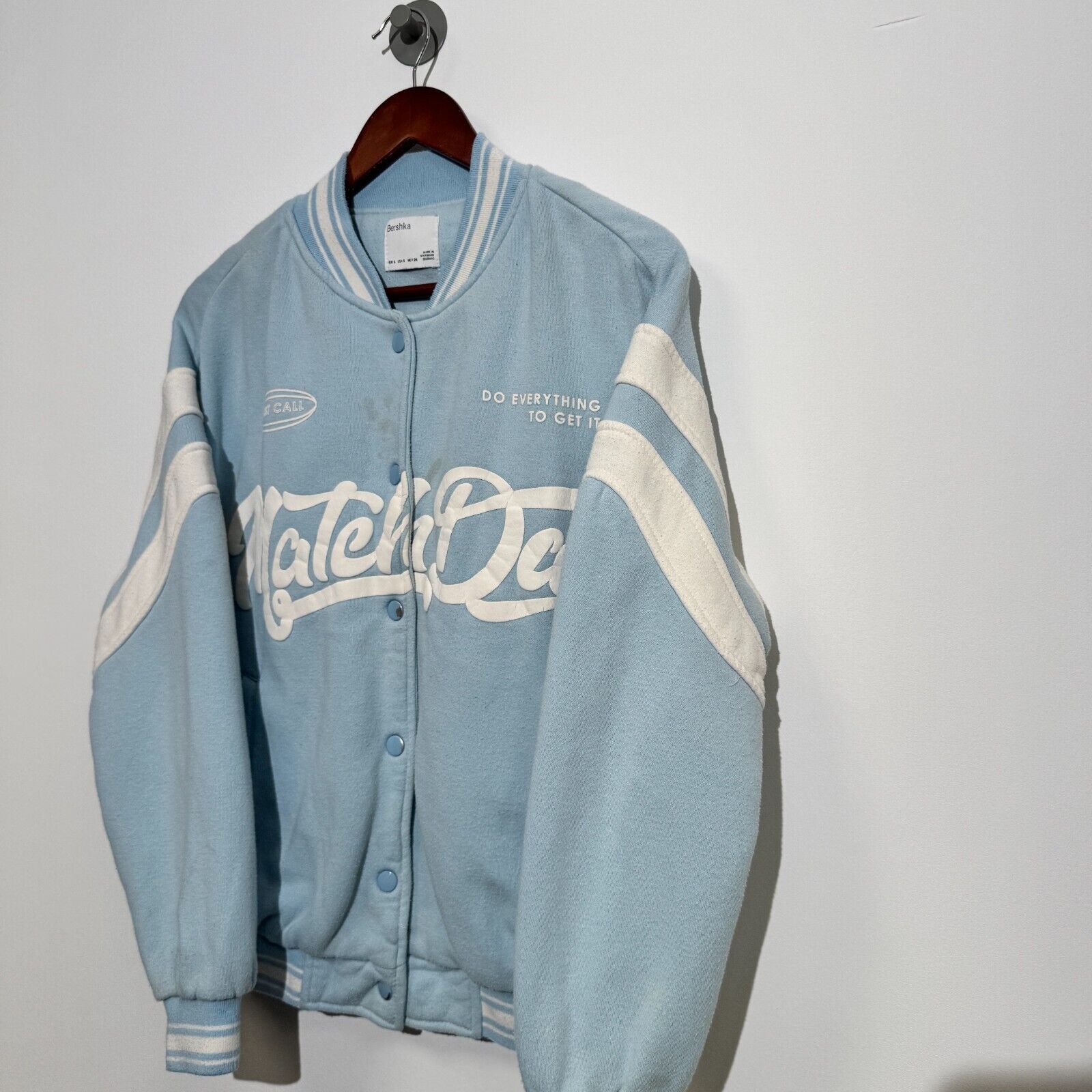 Vintage Vintage Unisex Baby Blue Cotton Jacket Size S Regular Fit Size US S / EU 44-46 / 1 - 3 Thumbnail