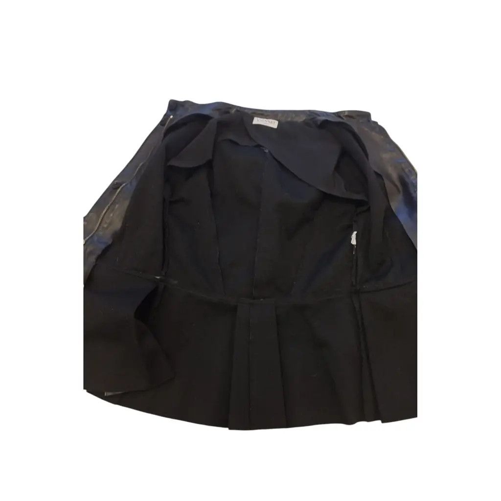 Other ARCHIVAL Vionnet Paris Structured Leather Jacket Peplum Size S / US 4 / IT 40 - 9 Thumbnail