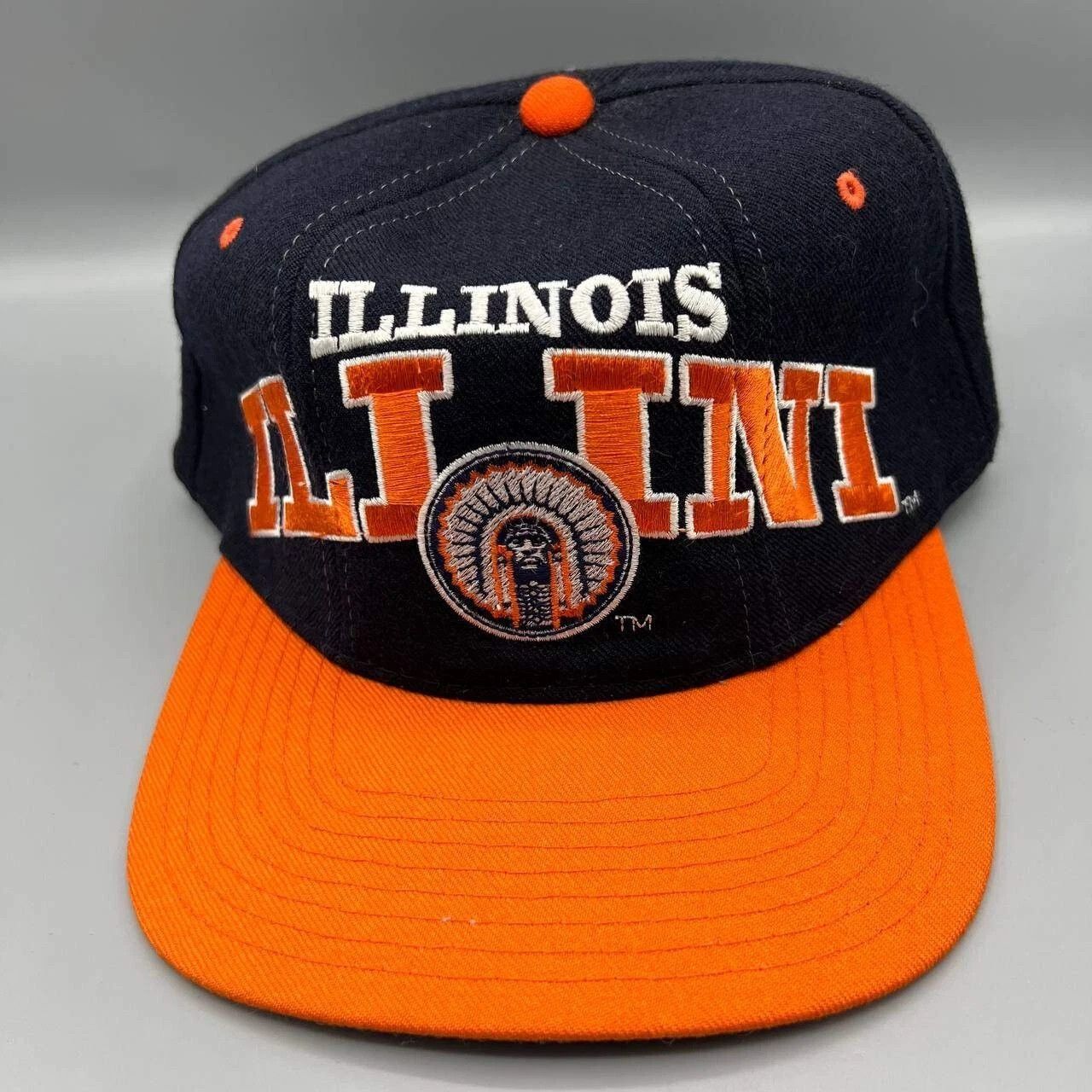 Starter Illinois Fighting Illini Hat Men Starter Tri Power Snap Back Size ONE SIZE - 1 Thumbnail