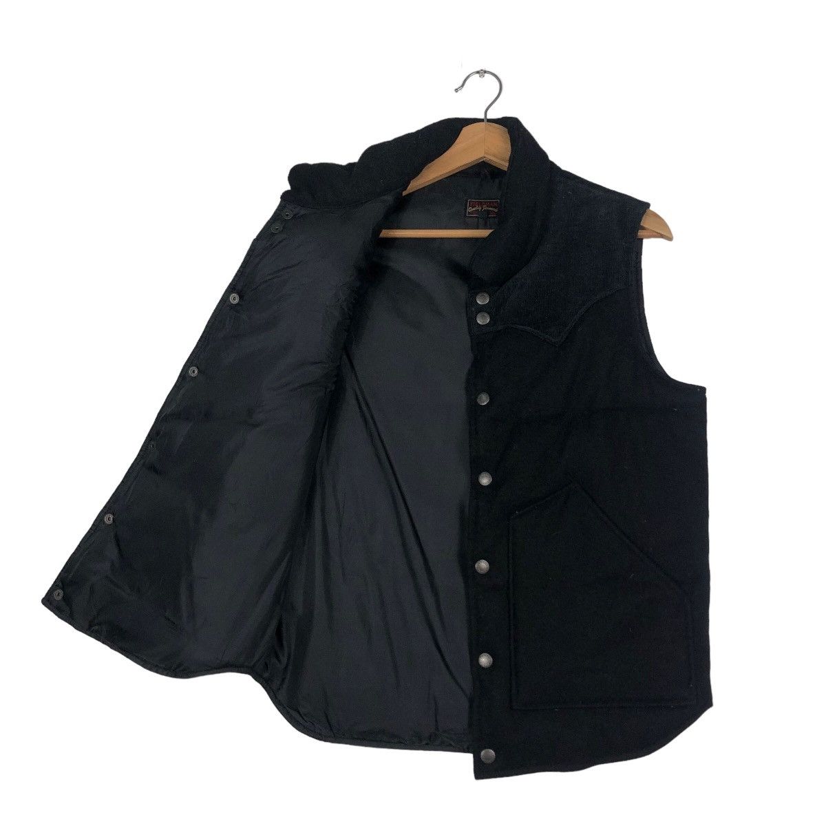 Edwin 🔥Rich Black Biker Vest Edwin Fieldman Racer Cowboy Size US S / EU 44-46 / 1 - 11 Thumbnail