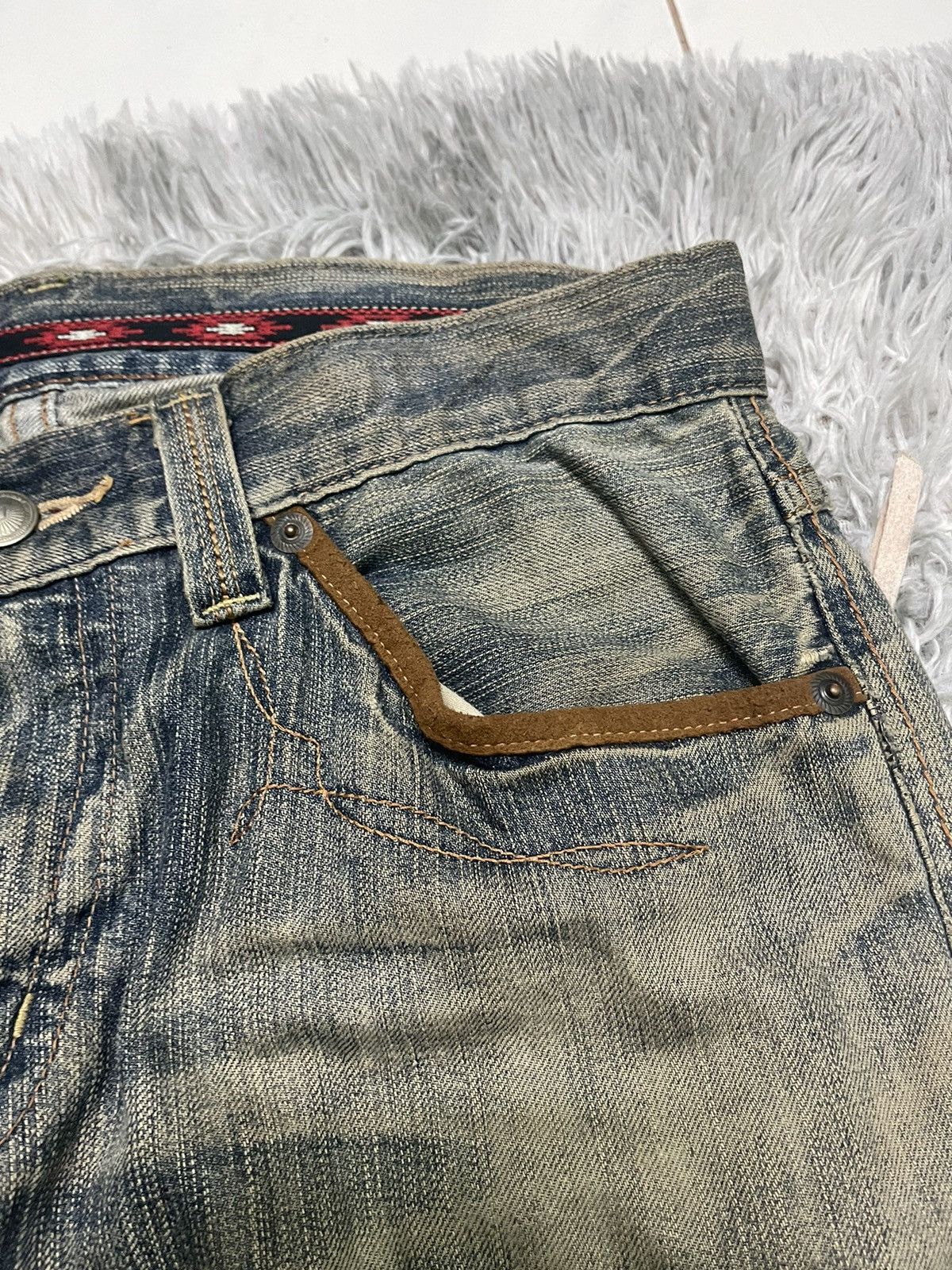 Edwin VINTAGE EDWIN EXCLUSIVE VINTAGE RARE DISTRESSED Size US 33 - 8 Thumbnail