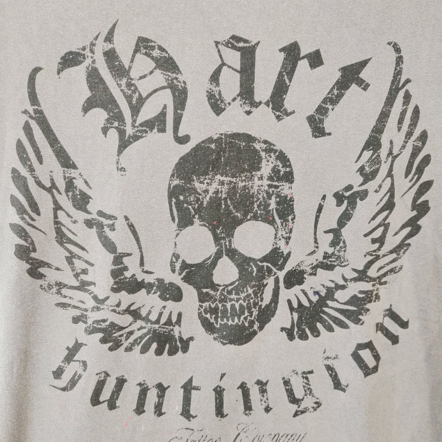 Vintage Hart and Huntington Tattoo Skull Graphic Tee Size US M / EU 48-50 / 2 - 2 Thumbnail