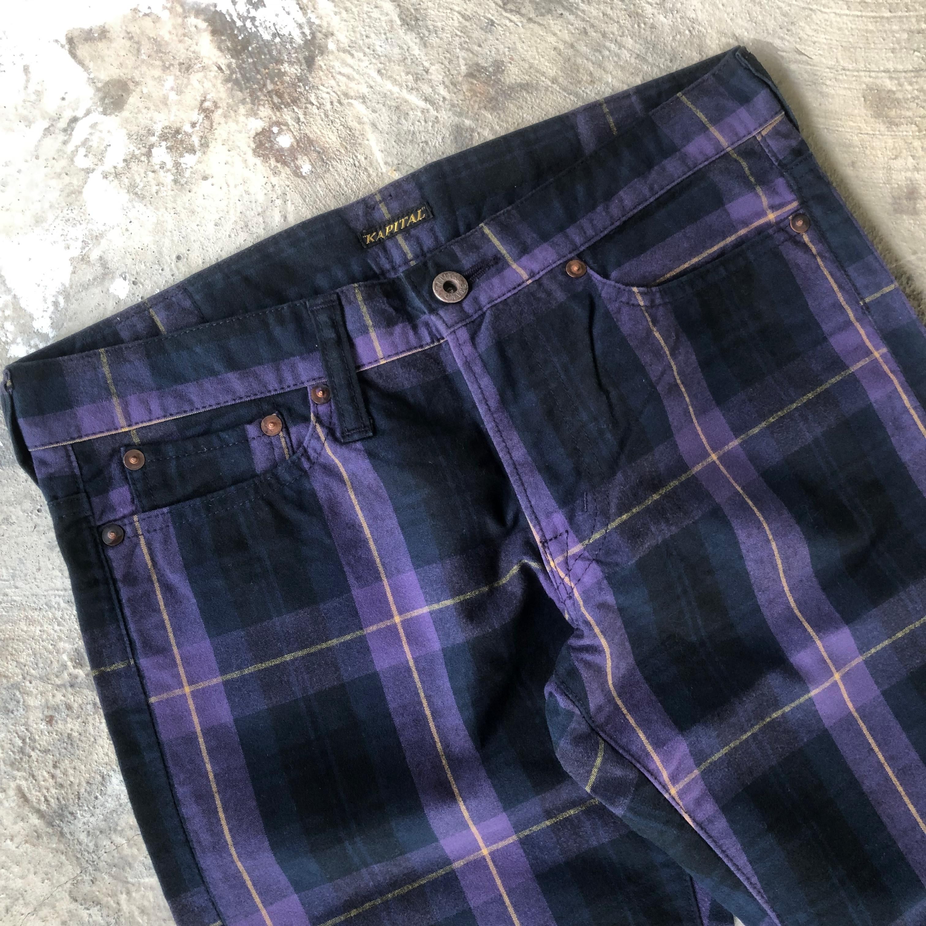 Kapital × Kapital Kountry 00s Kapital Plaid Jeans Size US 28 / EU 44 - 6 Thumbnail
