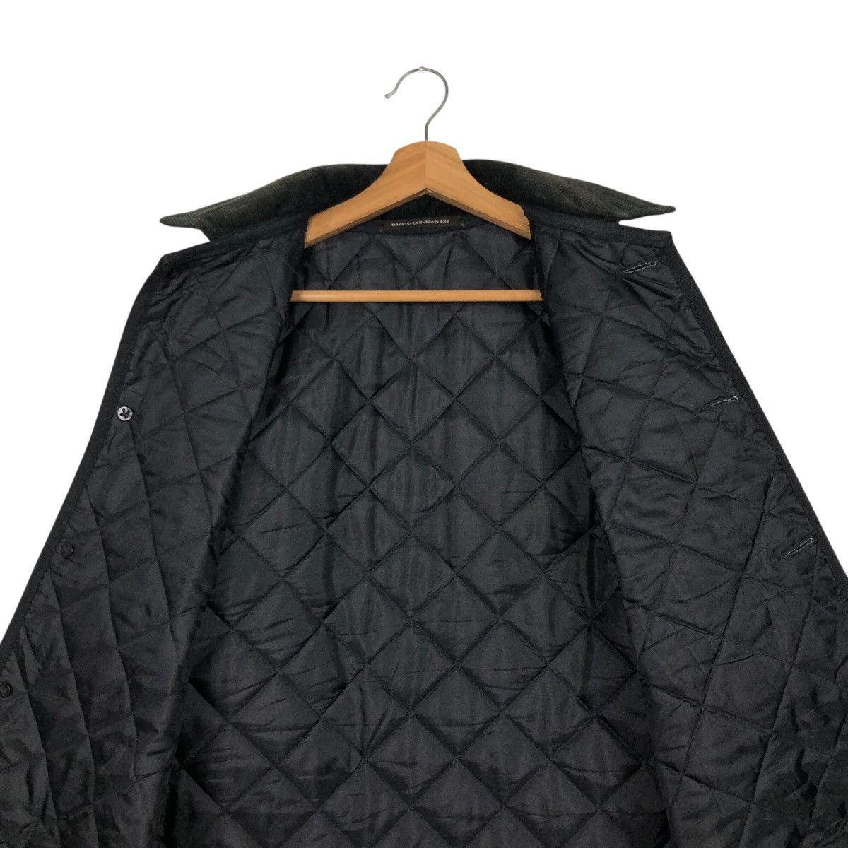 Mackintosh 📌Vintage Button Jacket Quilted Mackintosh Rich Black Size US M / EU 48-50 / 2 - 16 Thumbnail