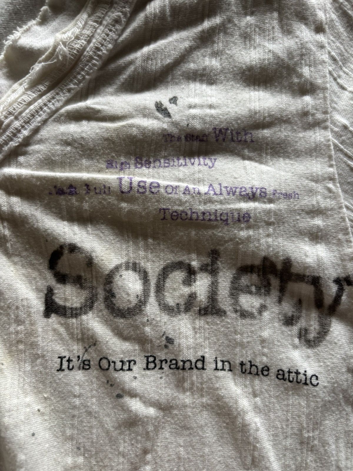 In The Attic IN THE ATTIC y2k rare poem prison society distressed goth Size US M / EU 48-50 / 2 - 10 Thumbnail