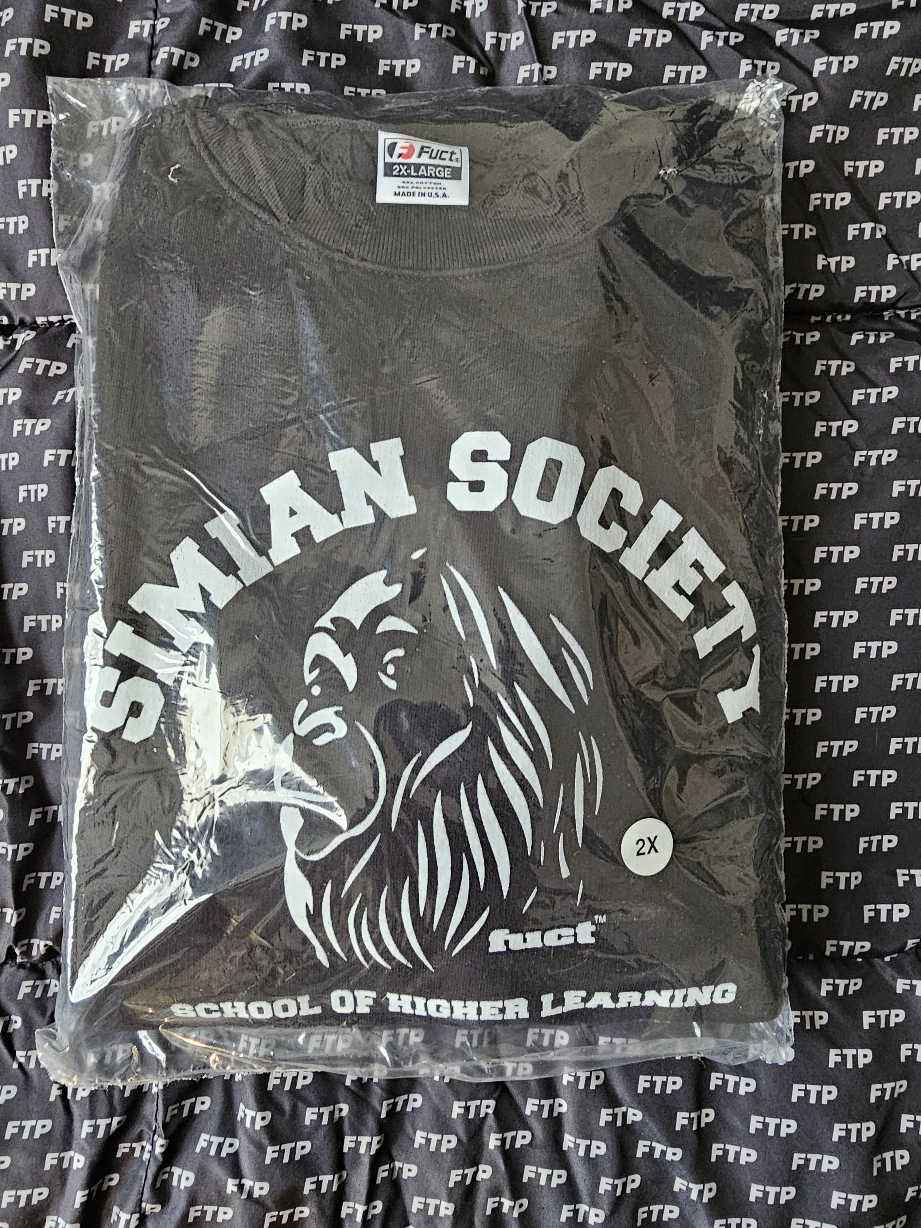 image of Fuct Simian Society Crewneck in Black, Men's (Size 2XL)