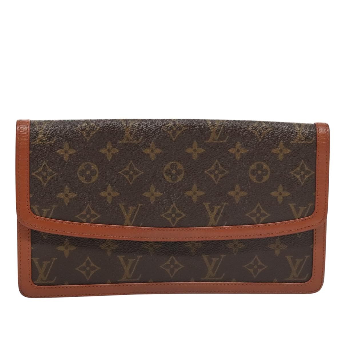 Louis Vuitton Pochette Dame Brown Canvas Clutch Bag (Pre-Owned) Size ONE SIZE - 1 Thumbnail