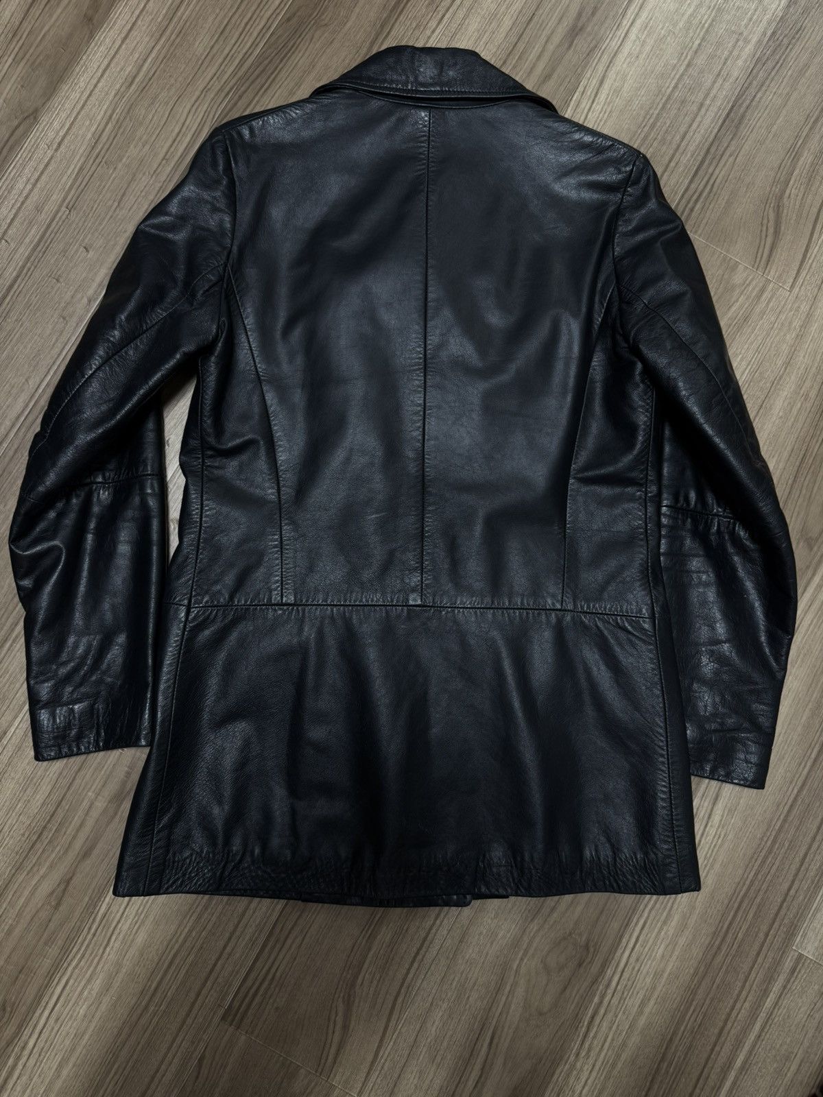 Helmut Lang Helmut Lang AW97 Double Breasted Leather Jacket Size US XS / EU 42 / 0 - 7 Thumbnail