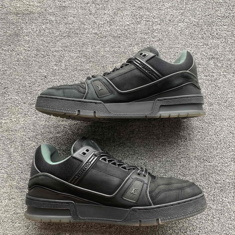 Louis Vuitton Louis Vuitton Trainer Black Stylish Sneakers - Size US 8.5 / EU 41-42 - 6 Thumbnail