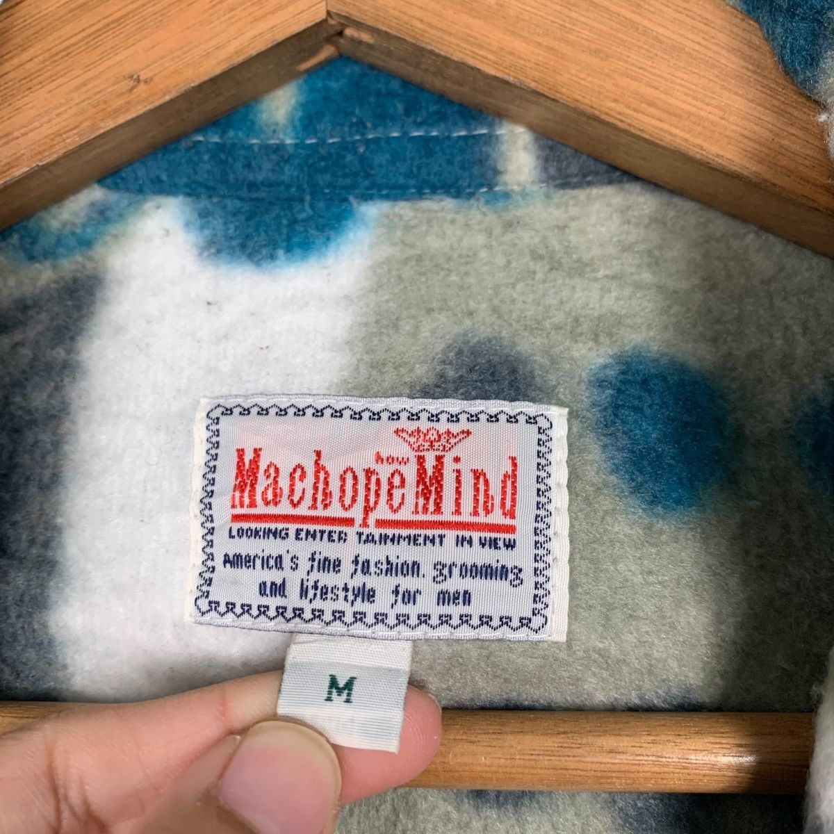 Flannel MACHOPE MIND Overprint Fleece Flannel #1600-C71 Size US M / EU 48-50 / 2 - 15 Thumbnail