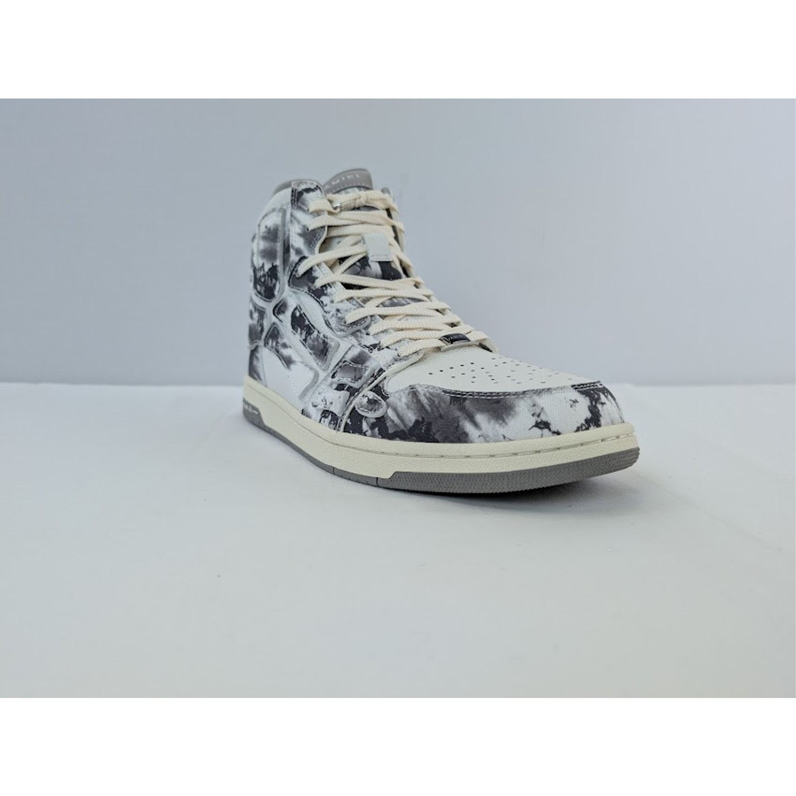 Amiri o1rshd1 Tie Dye Skel Hi Top Sneakers in Grey Size US 12 / EU 45 - 2 Thumbnail