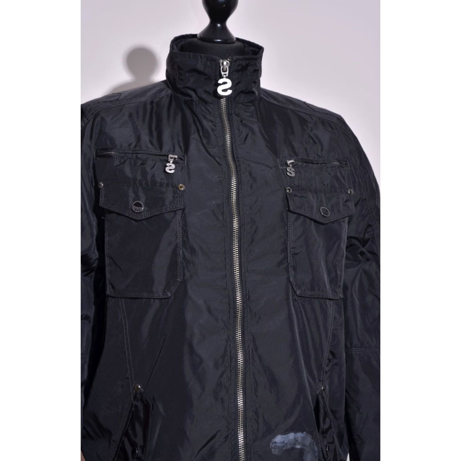 Desigual Desigual Jacket Black Multipocket Full Zip 2XL Mens Regular Size 2XL Overcoat Jacket Black Multipocket Full Zip Mens 2XL Size US XXL / EU 58 / 5 - 3 Thumbnail