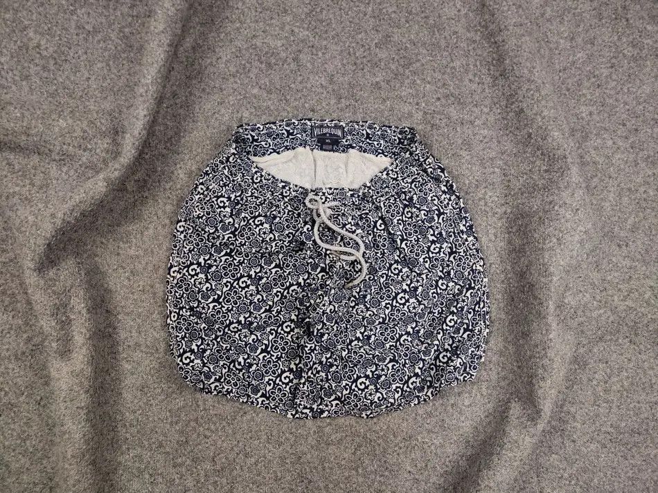 Vilebrequin Design Casual printed Blue sea pattern Shorts