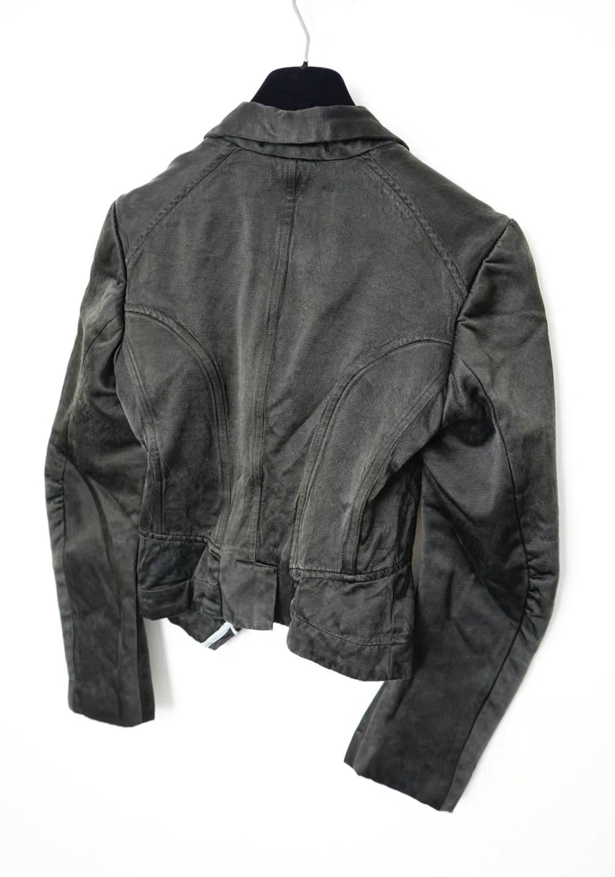 Comme des Garcons Comme des Garçons Silk Blend Draped Curved Sleeve Jacket Size US S / EU 44-46 / 1 - 6 Thumbnail