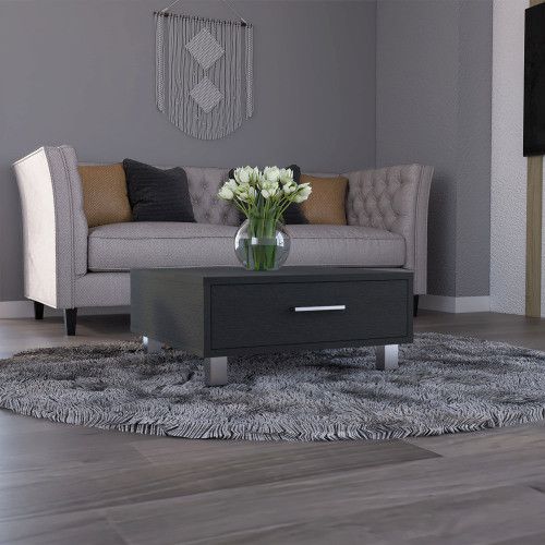Designer × Homemade Beijing Coffee Table, One Drawer, Four Legs -Black Size US L / EU 52-54 / 3 - 1 Thumbnail