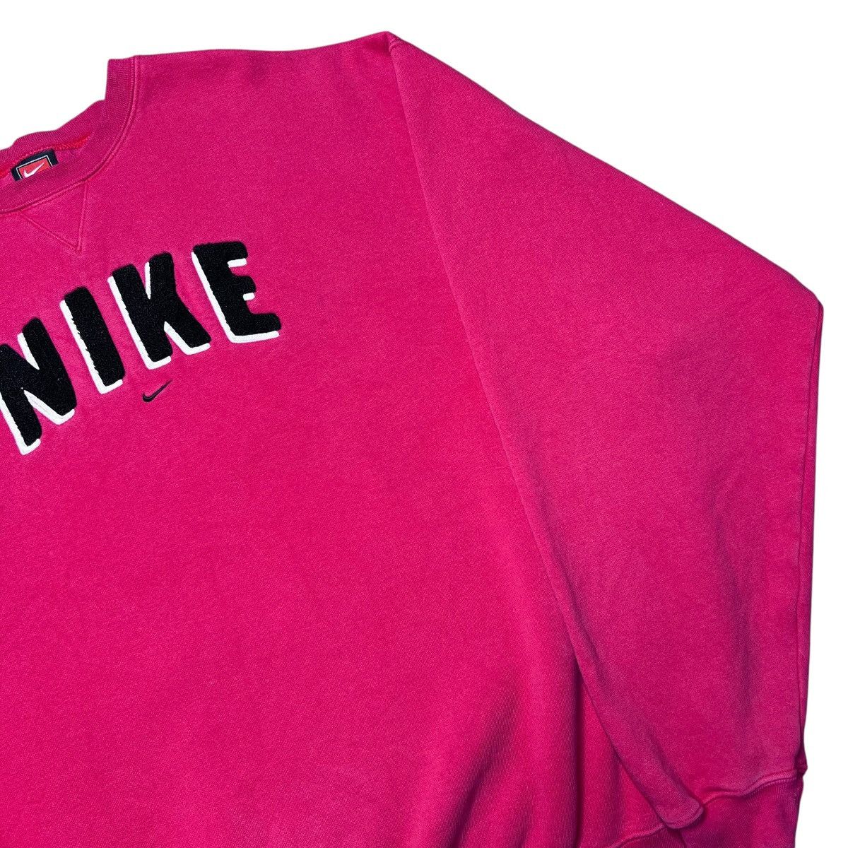 Nike 1990s Nike Swoosh 3D Spell Out Embroidered Red Sweatshirt Size US XL / EU 56 / 4 - 15 Thumbnail