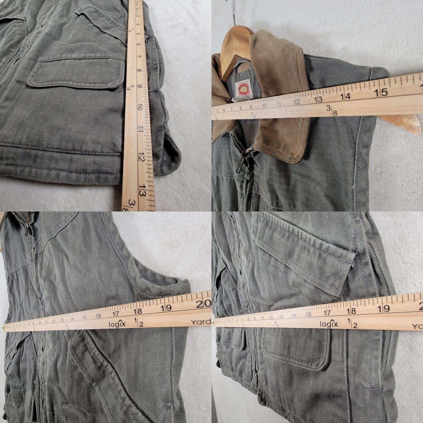 Banana Republic VINTAGE Banana Republic Vest Shirt Mens S Green Cotton Canvas Military Jacket Hooded Pockets Full Zip Hunting Outdoor 90s? Size US S / EU 44-46 / 1 - 8 Thumbnail