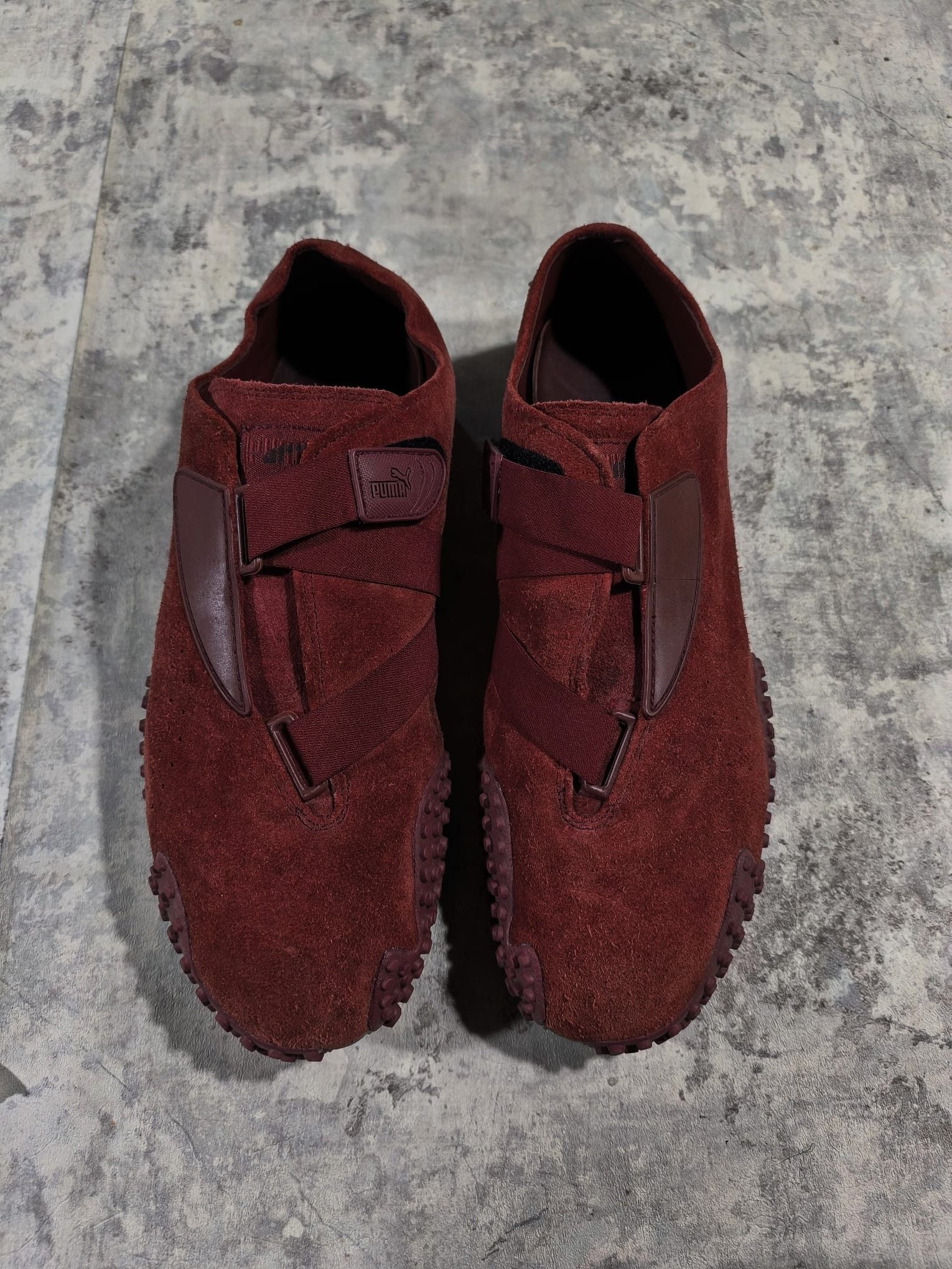 Puma vintage puma mostro burgundy red suede leather y2k Size US 12 / EU 45 - 3 Thumbnail