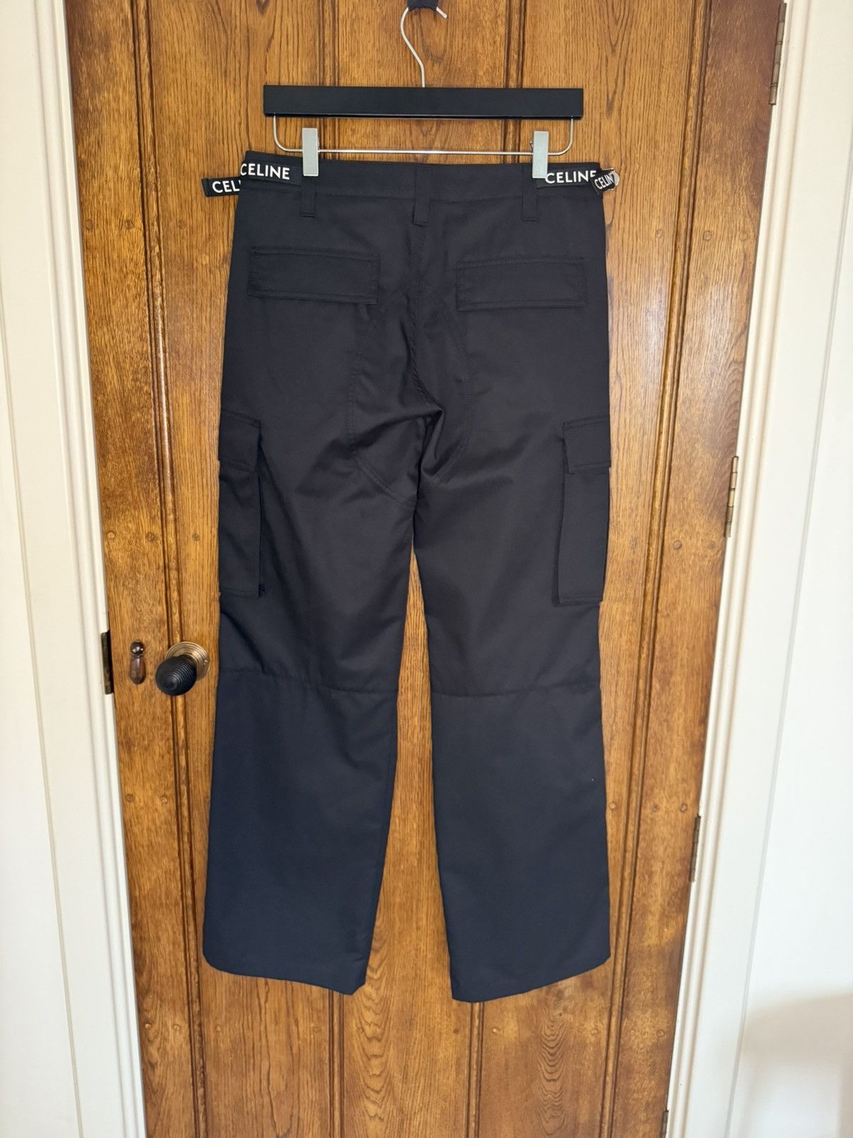 Celine $1.5k Celine logo black cargo pants jeans Hedi Slimane 48 Size US 32 / EU 48 - 20 Thumbnail
