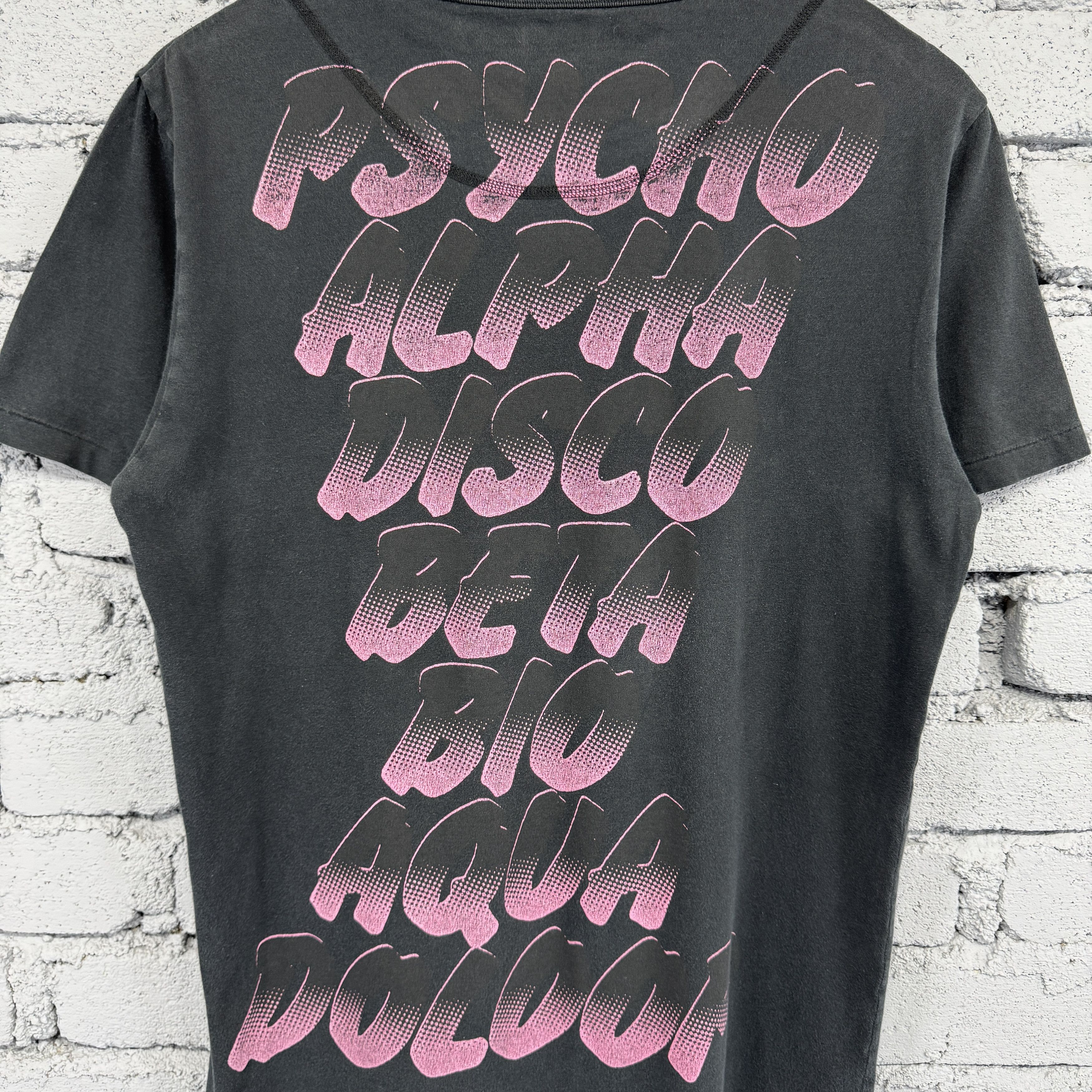 Paul Smith : Vintage 90s Paul Smith Psyco Alpha Disco Sunfaded Tshirt Size US L / EU 52-54 / 3 - 4 Thumbnail