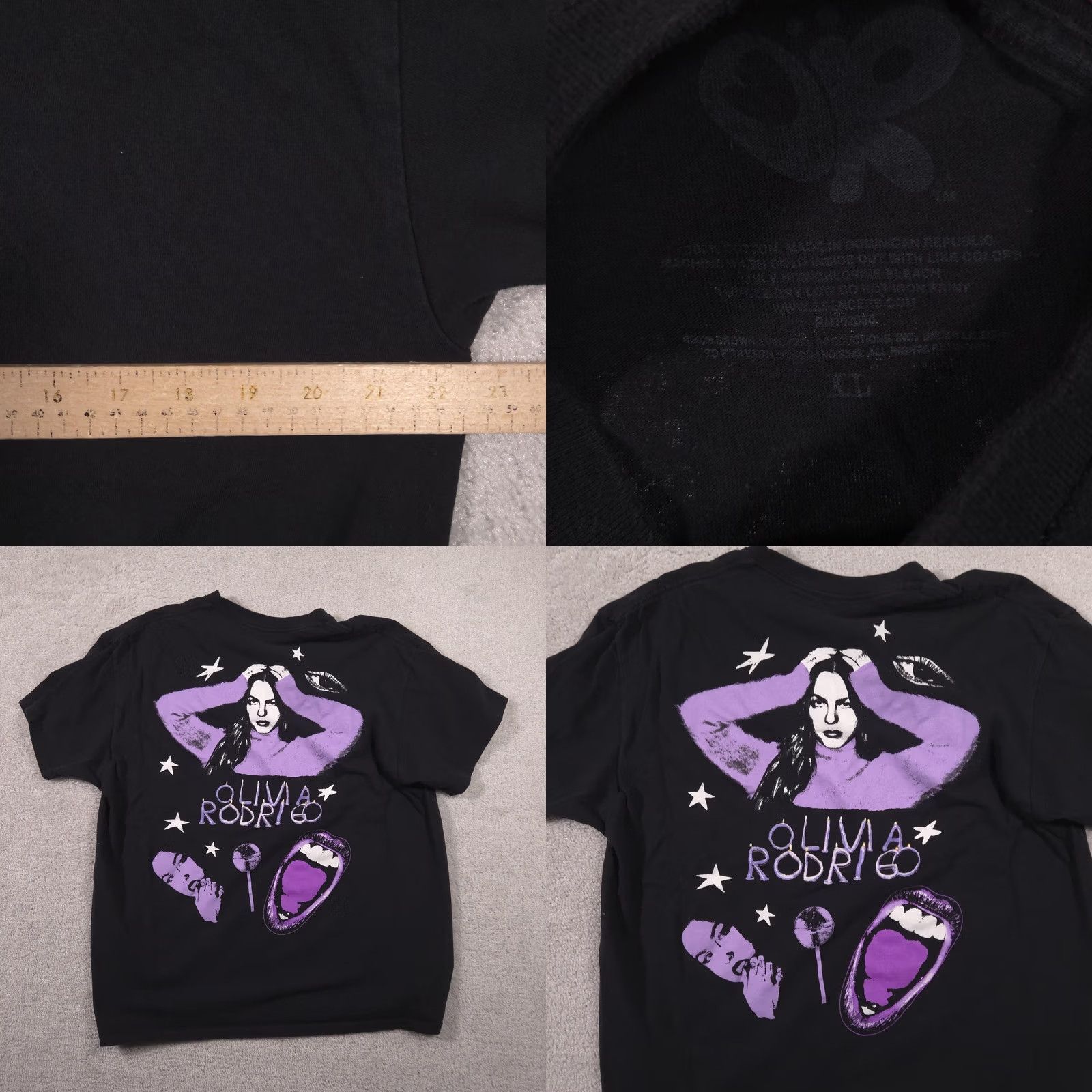 Logo 7 VINTAGE Olivia Rodrigo Shirt Mens L Black Logo Photo Graphic Band Tee Tagless Music Size US L / EU 52-54 / 3 - 8 Thumbnail