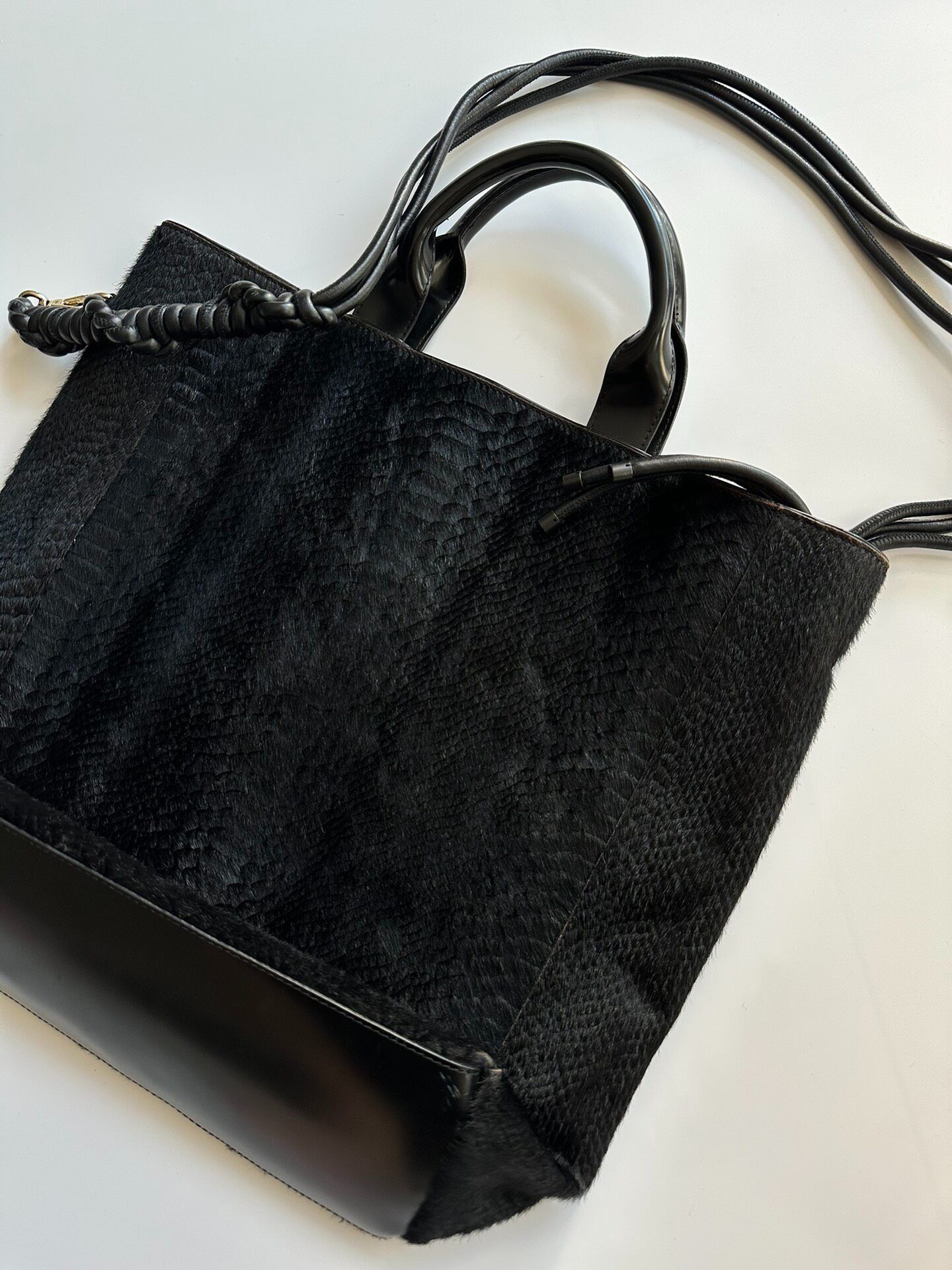 Dries Van Noten DRIES VAN NOTEN Hair and fur shoulder bag| Size ONE SIZE - 4 Thumbnail