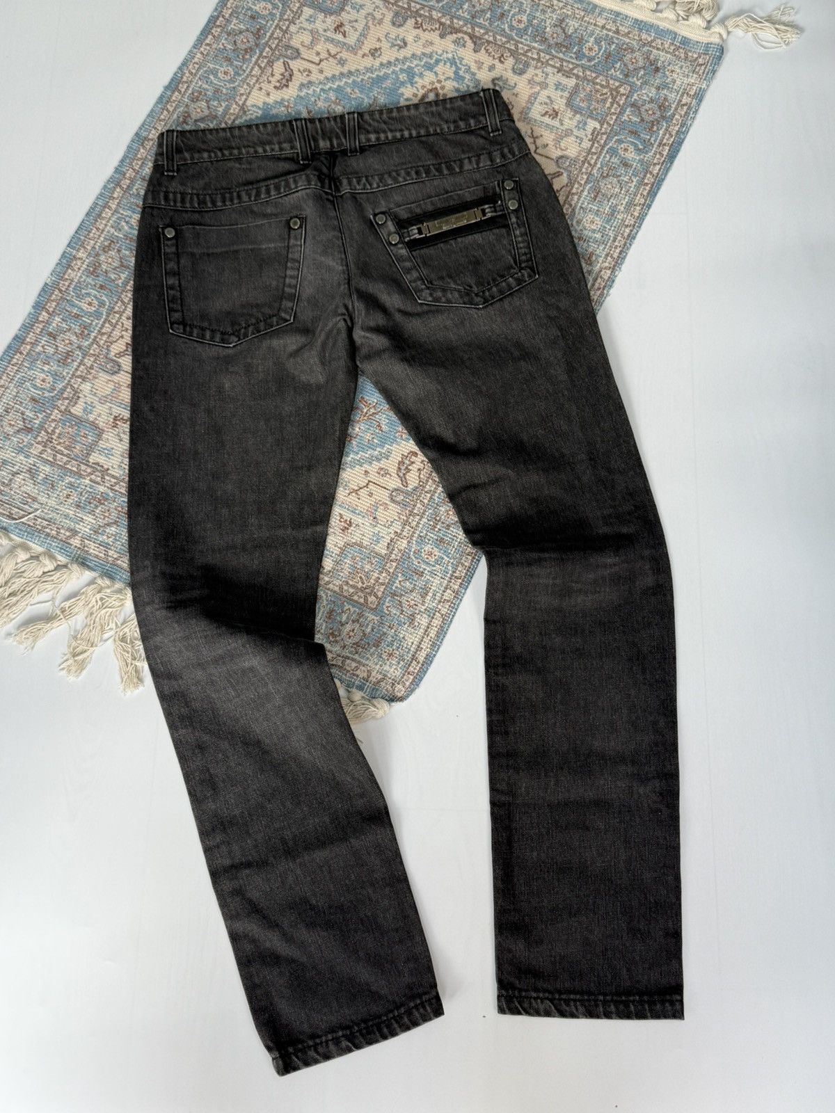 Dirk Bikkembergs Dirk Bikkembergs Sport Couture Biker Jeans Denim Pants Size US 32 / EU 48 - 2 Thumbnail