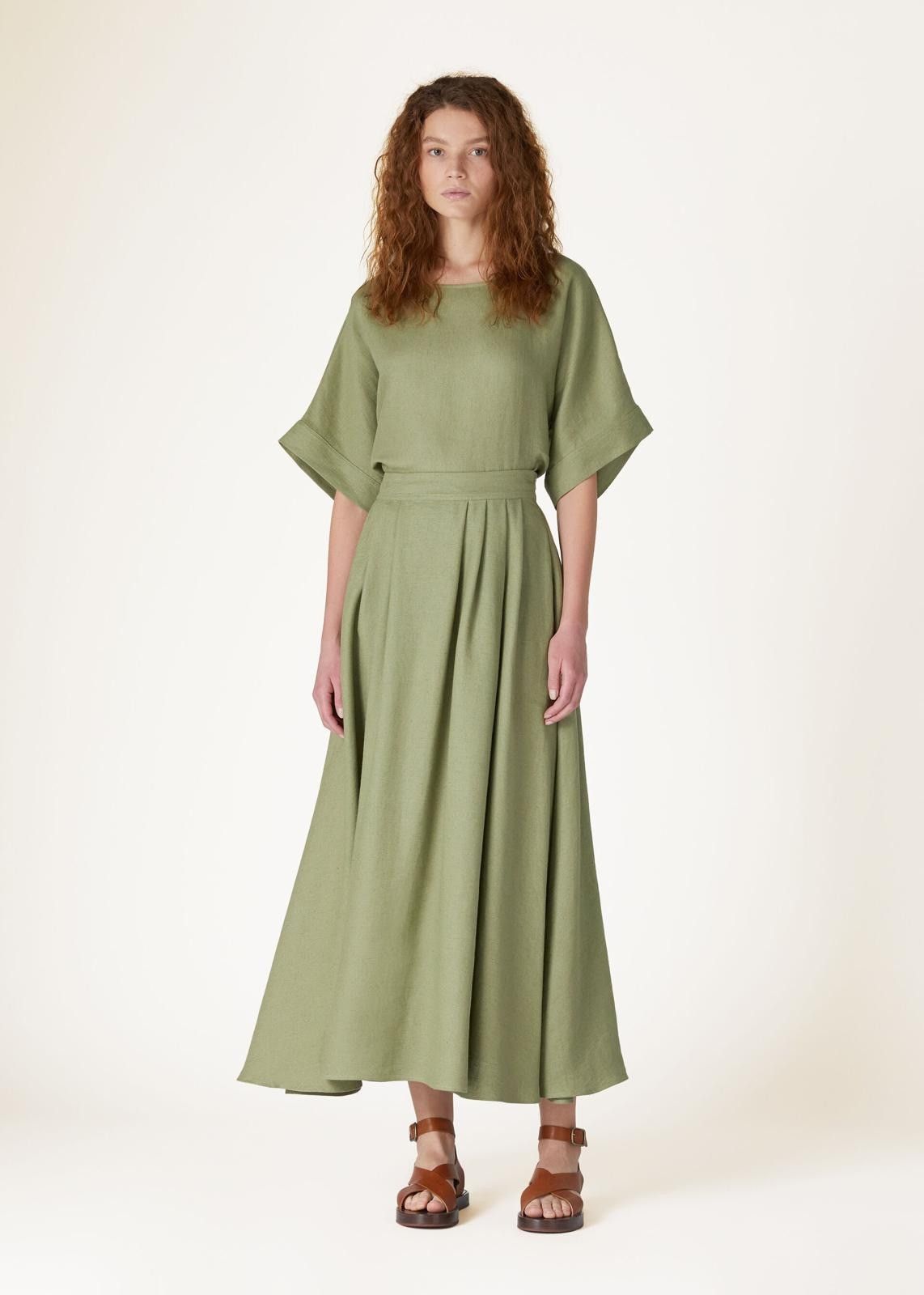 Loro Piana o1srvl11e0725 FAO0486 Cropped T-Shirt in Green Size US S / EU 44-46 / 1 - 4 Thumbnail