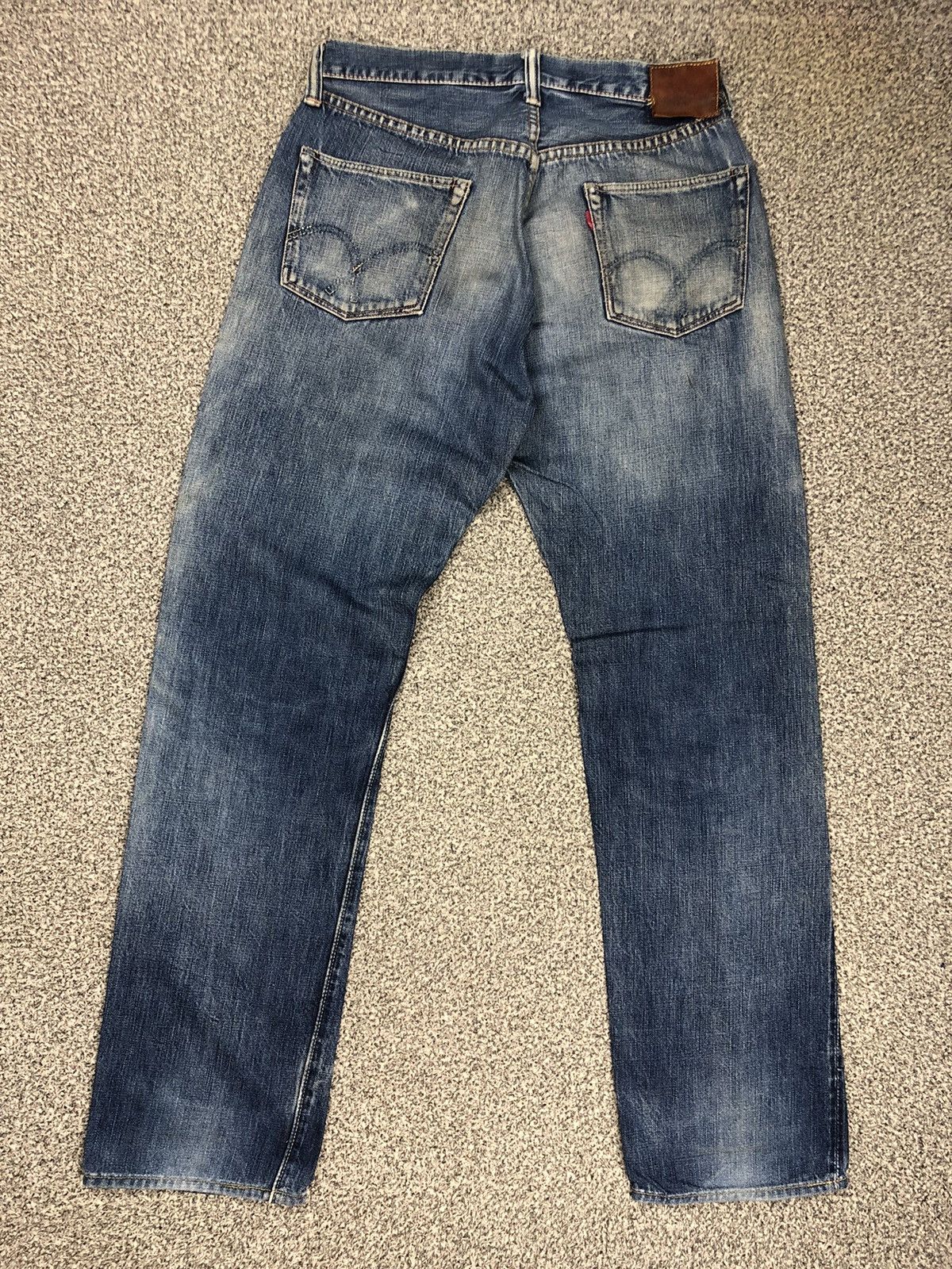 Evisu Vintage Distressed Japanese Brand Fullcount Selvage Jeans Size US 30 / EU 46 - 14 Thumbnail