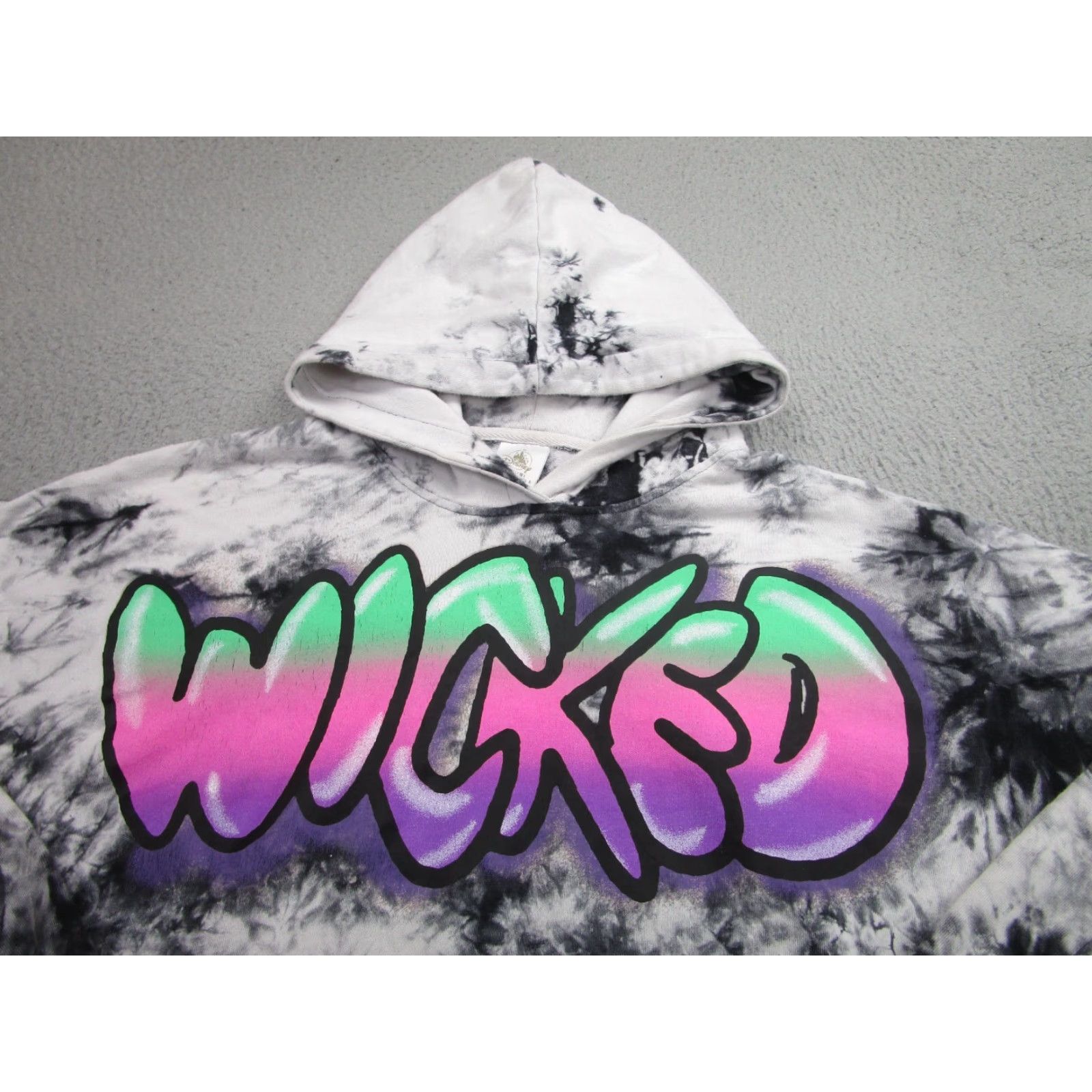 Disney DISNEY Villains Hoodie Sweater Pullover Gray Tie Dye Women L Long Sleeve Size L / US 10 / IT 46 - 3 Thumbnail