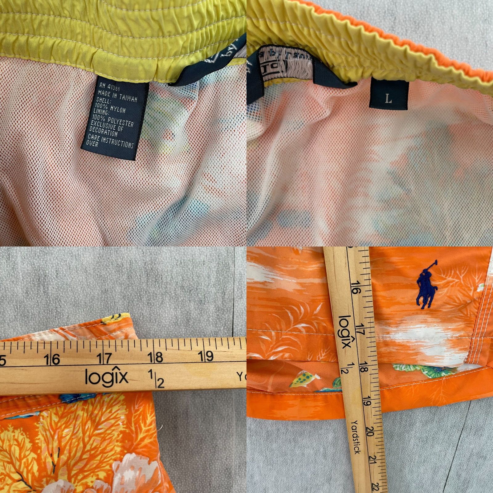 Polo Ralph Lauren VINTAGE Polo Ralph Lauren Hawaiian Swimwear Trunks Size L Men Bottoms Trunks Swimwear Holiday Tropical Golfwear? Size US L / EU 52-54 / 3 - 8 Thumbnail