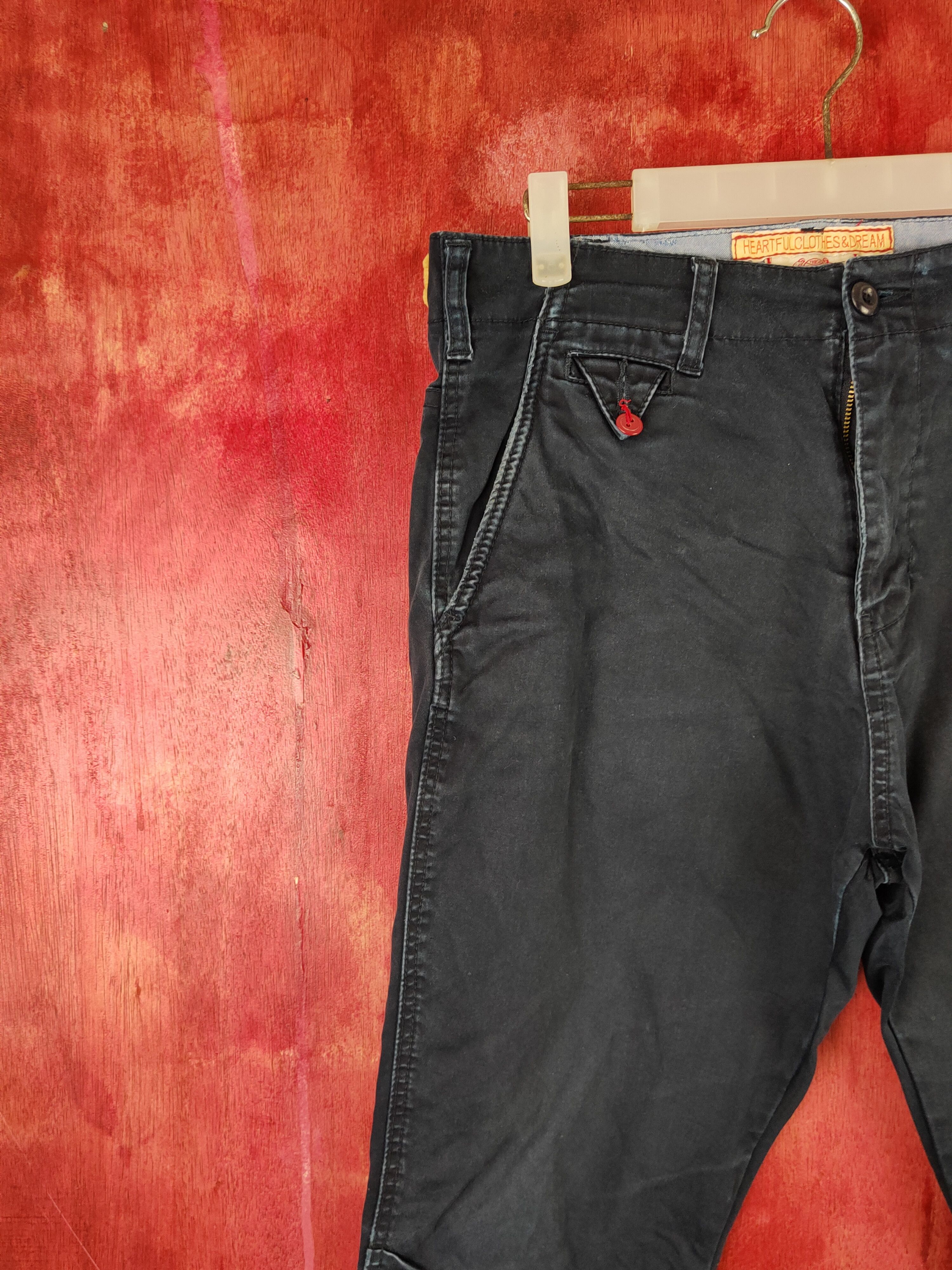 Japanese Brand Kriff Mayer Dark Blue Multipocket Casual Pants #S1821 Size US 31 - 3 Thumbnail