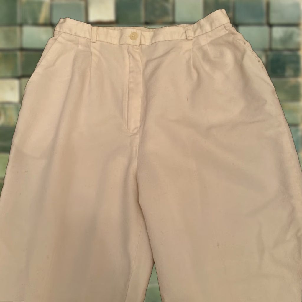 Pendleton VINTAGE Pendleton Wool Trousers Cream Pleat Lined Pockets Winter Classic Womens 12 Size 34" / US 12 / IT 48 - 1 Thumbnail