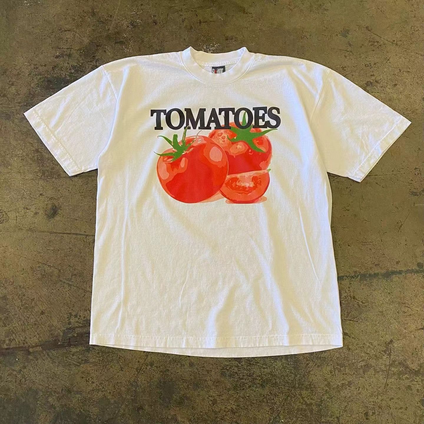 Japanese Brand Tomato pattern retro casual all-match tee Size US M / EU 48-50 / 2 - 1 Thumbnail