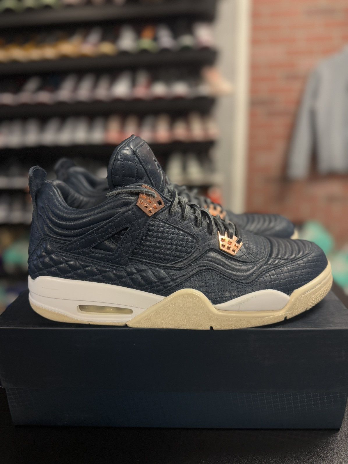 Jordan Brand × Nike Premium Jordan 4 Retro - 'Obsidian' (Size 12.5) RARE 2016 Size US 12.5 / EU 45-46 - 1 Thumbnail
