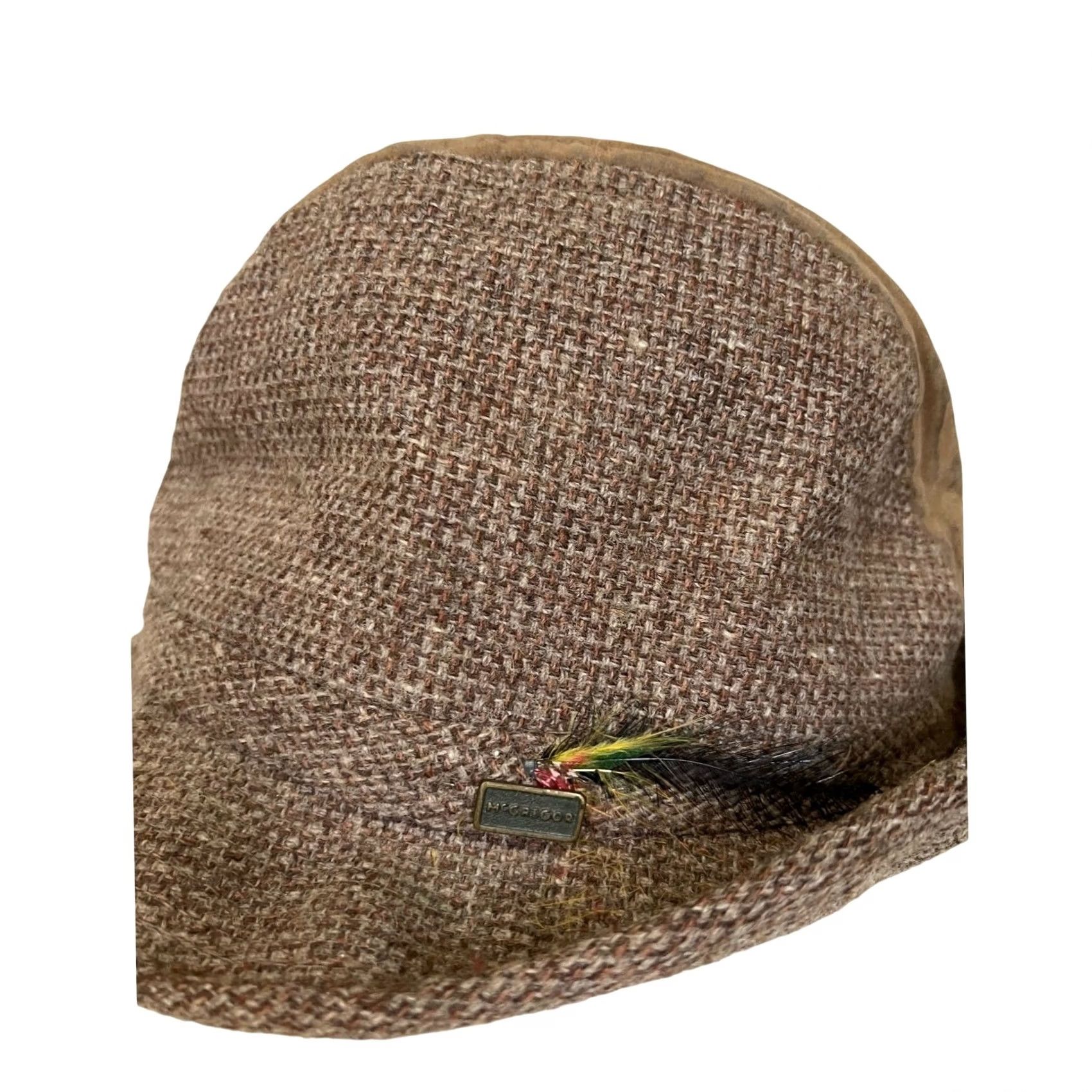 McGregor VINTAGE McGregor Sportswear Tweed Hat Fedora Wool Brown Tan USA Mens 7 1/8 Hat Size ONE SIZE - 2 Thumbnail