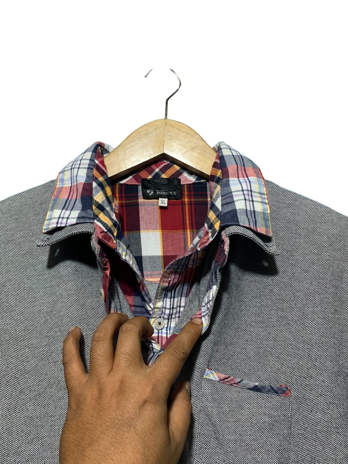 If Six Was Nine 2000s TKMIXPICE double collar polo shirt Size US M / EU 48-50 / 2 - 4 Thumbnail