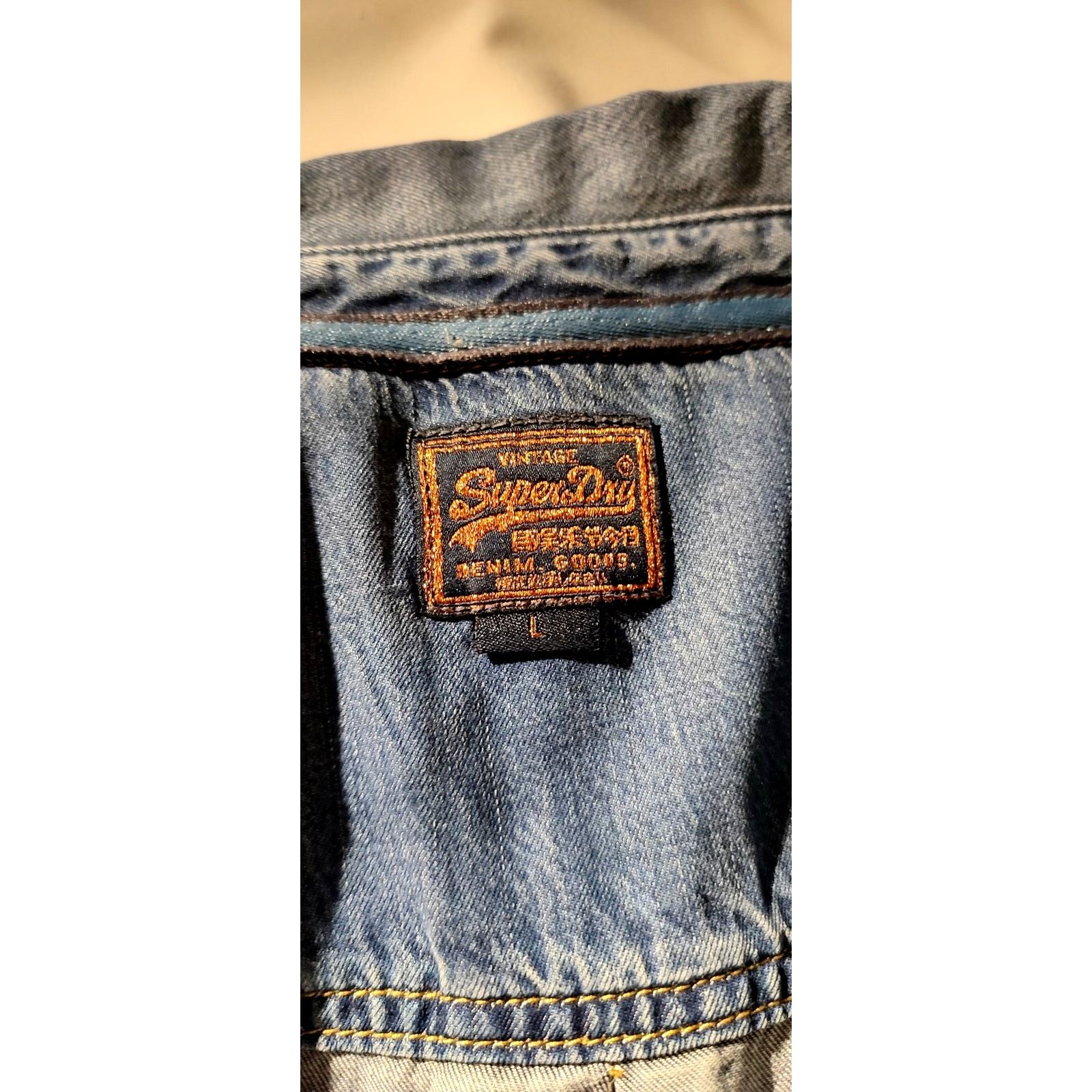 Superdry SUPERDRY Vintage Denim Jacket Size L Excellent Condition Size L / US 10 / IT 46 - 3 Thumbnail