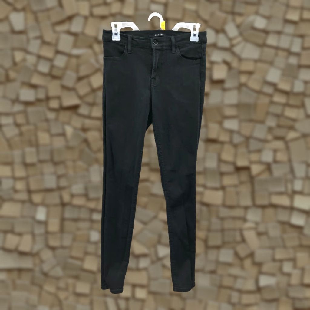 J Brand J Brand Skinny Jeans Size 27 Womens Black Dark Wash Denim Mid Rise 5-Pocket Regular Inseam 29 in Jeans Womens Size 27" / US 4 / IT 40 - 1 Thumbnail