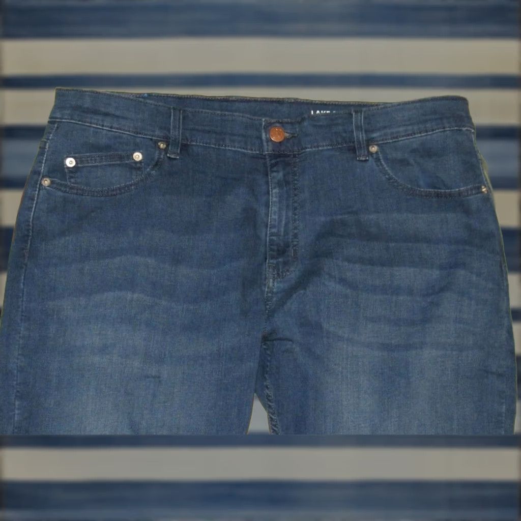 Denime MUGSY Lake Shores Denim Jeans 40 x 30 Denim Jeans Men 40 Inseam 30 Blue Straight 40x30 Mens Size US 40 / EU 56 - 1 Thumbnail