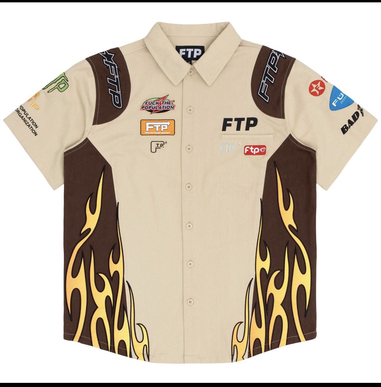 Fuck The Population Raceway button up shirt Size US XL / EU 56 / 4 - 2 Thumbnail