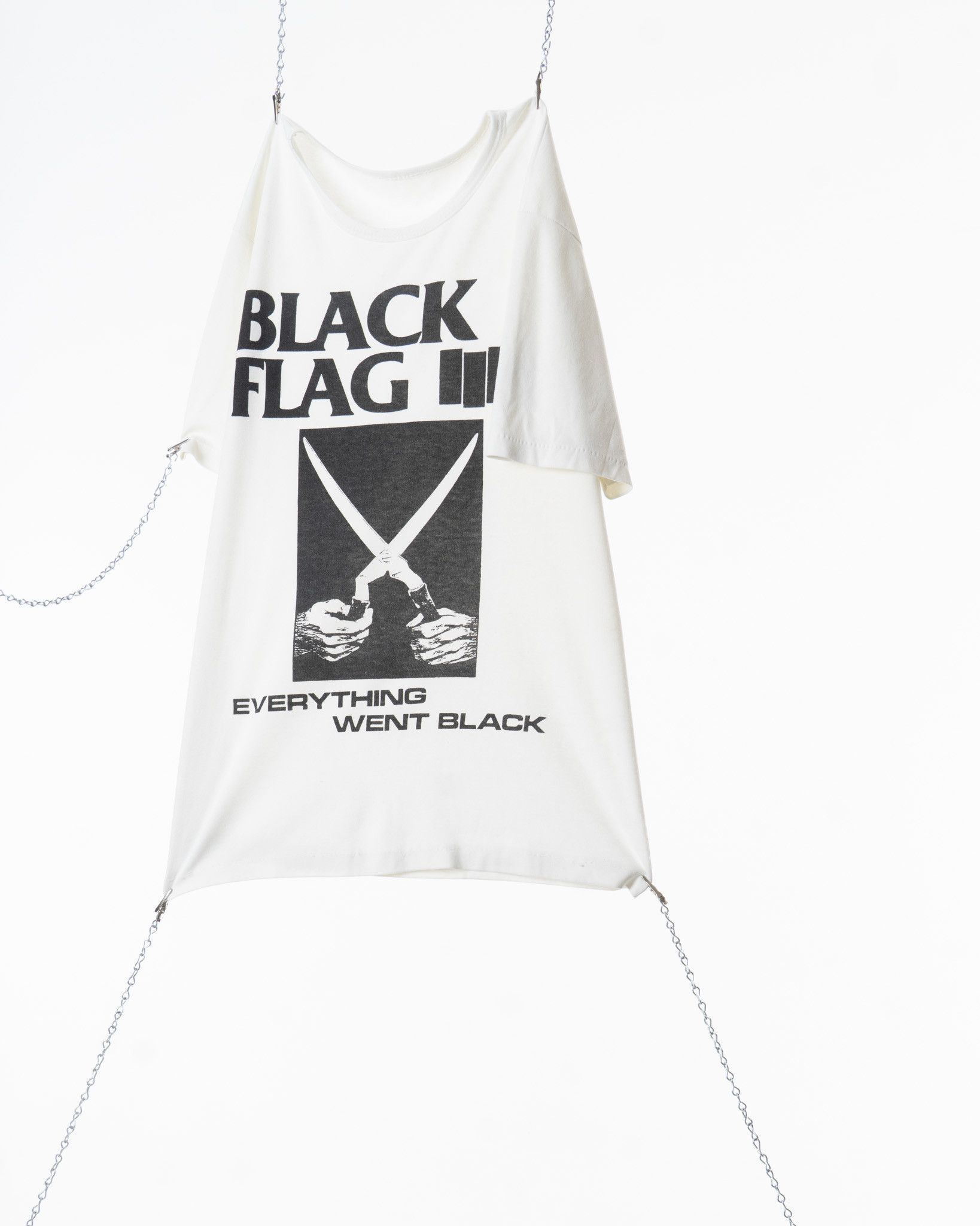 Vintage VINTAGE 1980s BLACK FLAG EVERYTHING WENT BLACK PUNK T-SHIRT Size US M / EU 48-50 / 2 - 8 Thumbnail