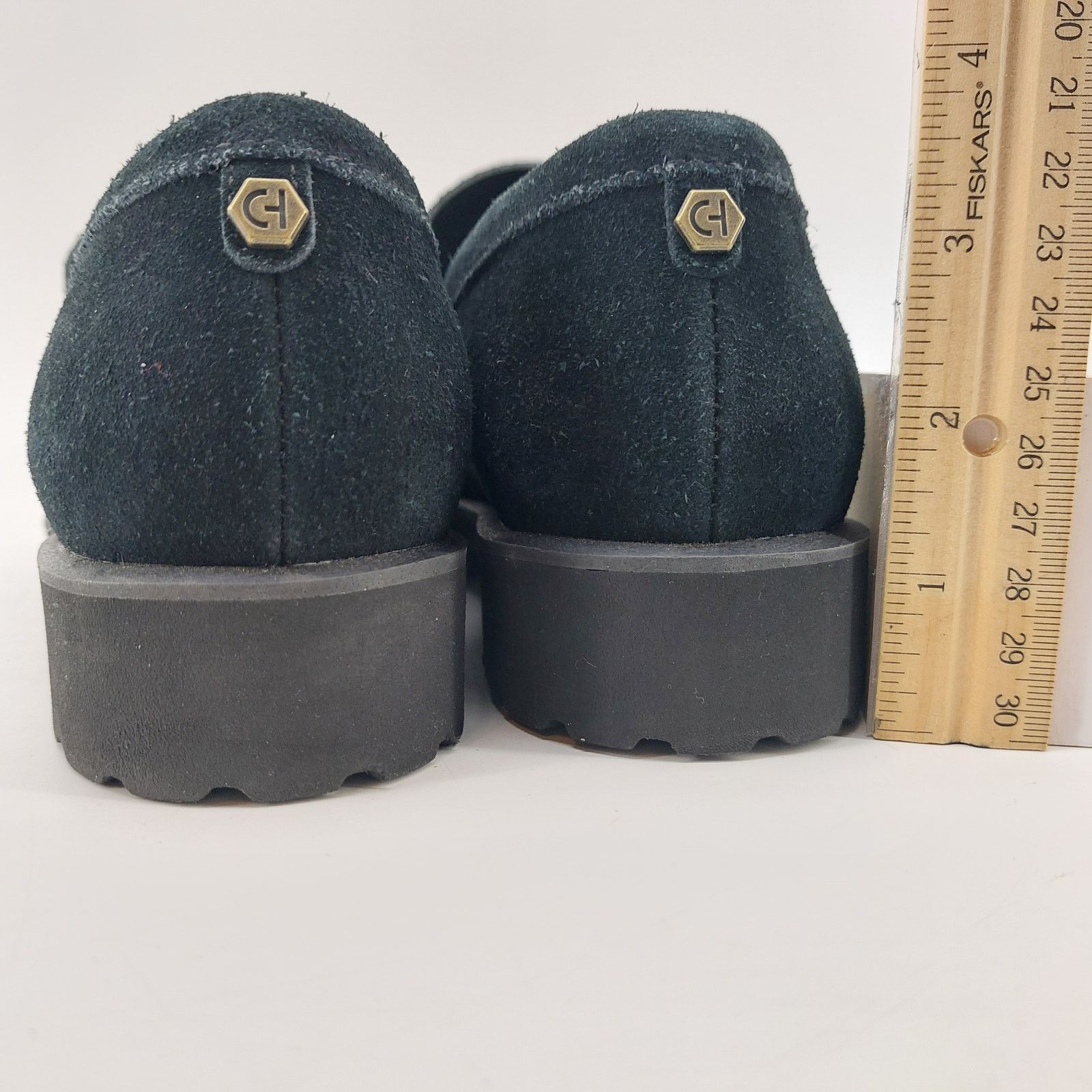 Cole Haan Cole Haan Women Size 7.5 Newburg Black Platform Penny Loafer Size US 7.5 / IT 37.5 - 6 Thumbnail